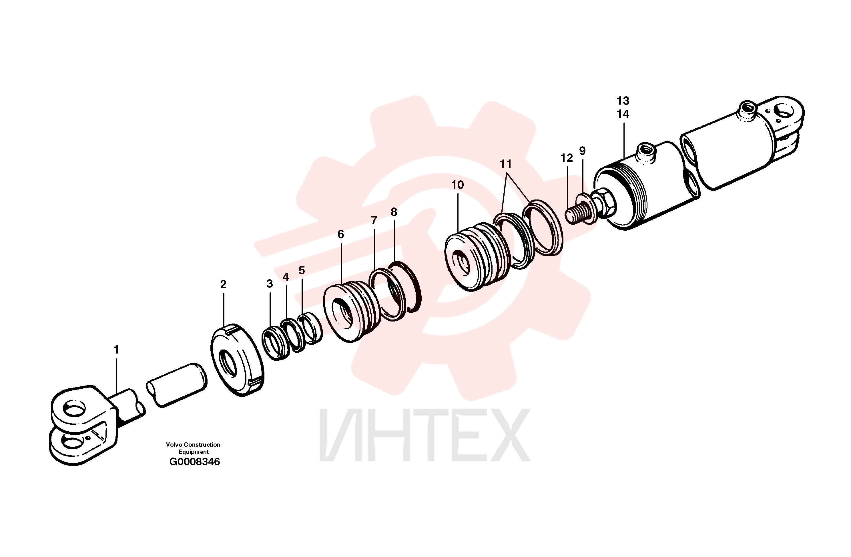 Гидроцилиндр VOE 12724753 (6)