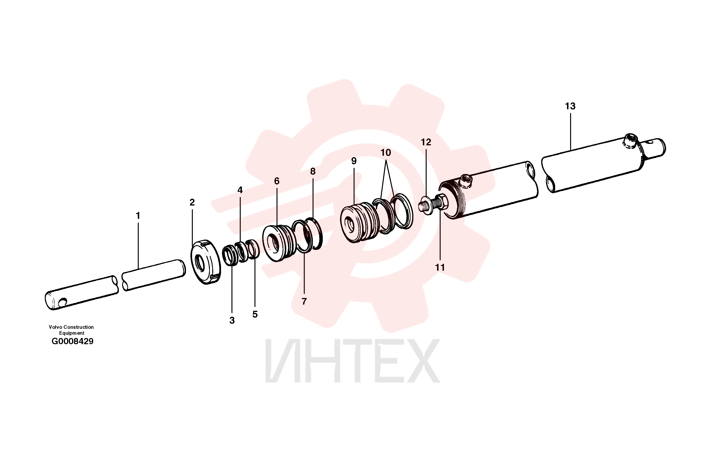 Гидроцилиндр VOE 12724742 (6)