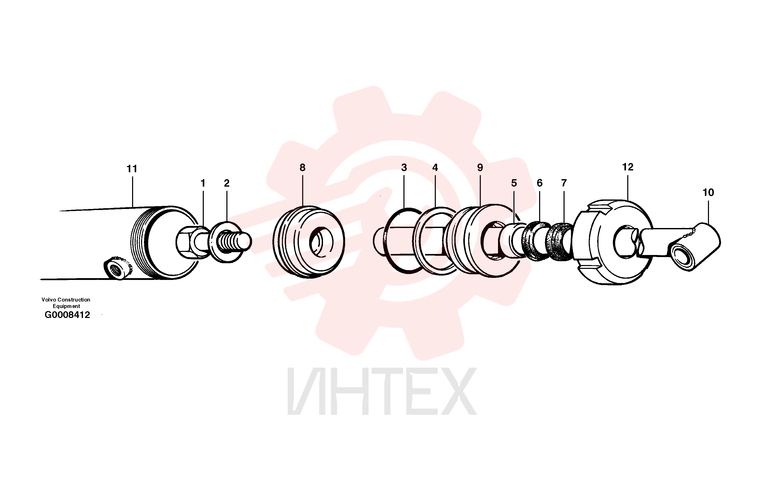 Гидроцилиндр VOE 12724605 (7)
