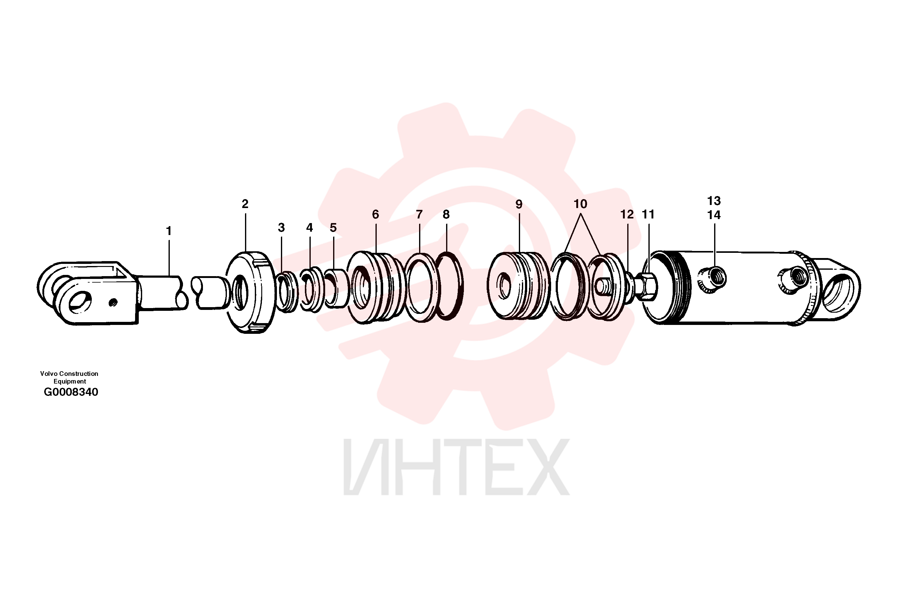 Гидроцилиндр VOE 12724756 (2)