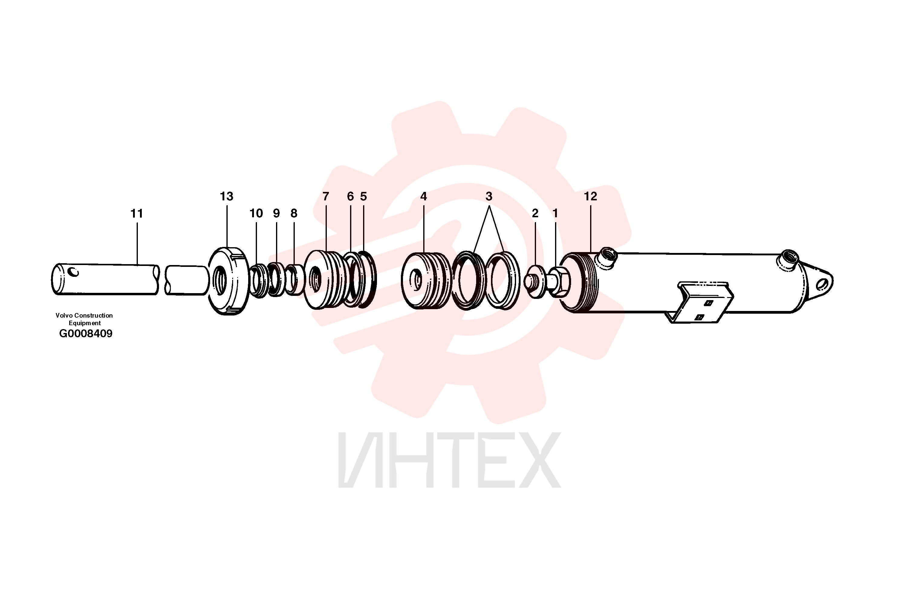 Гидроцилиндр VOE 12724663 (2)