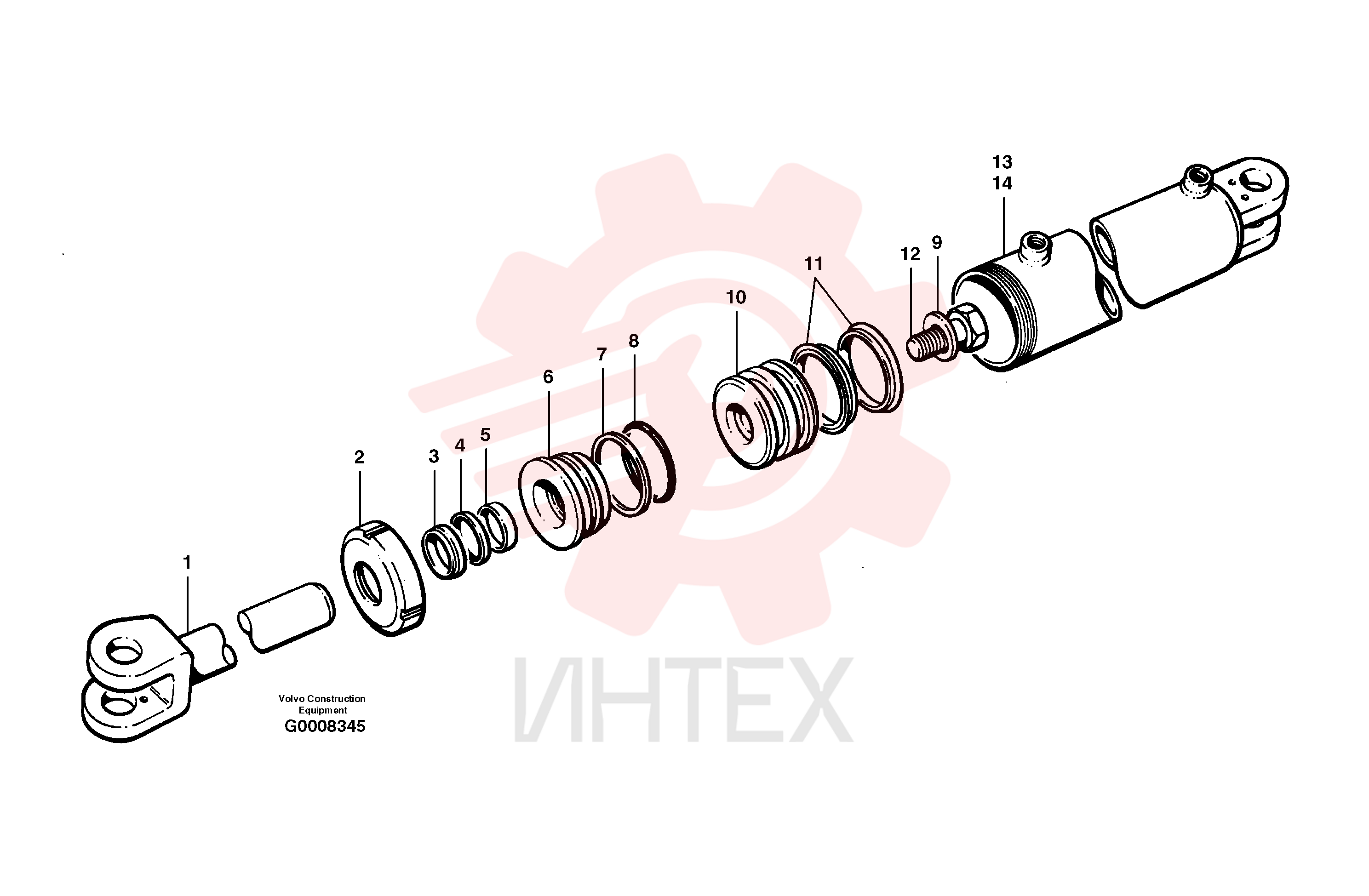 Гидроцилиндр VOE 12727509 (3)