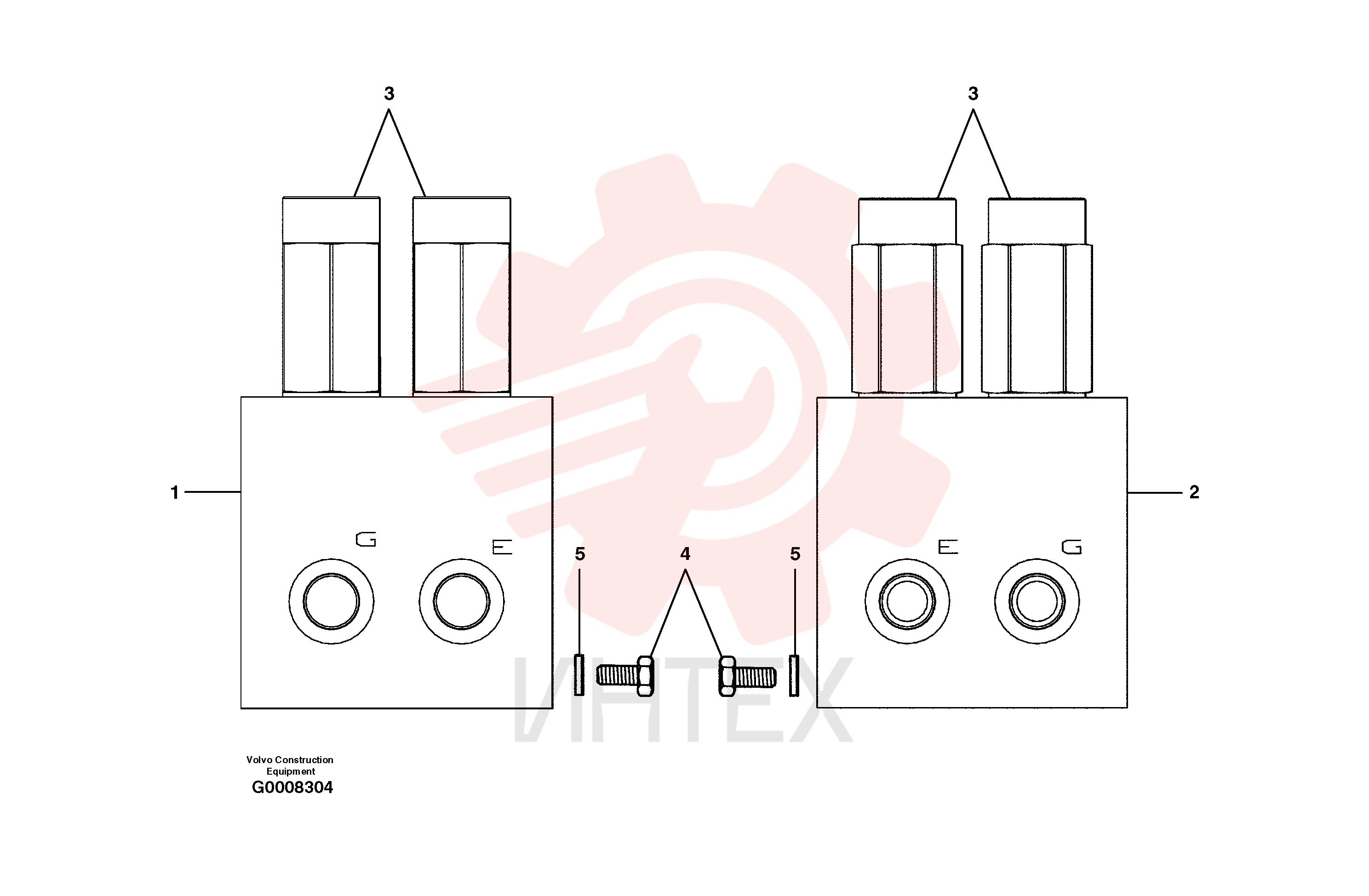 Ремкомплект / комплект уплотнений (ремкомплект) CH 97801 (3)