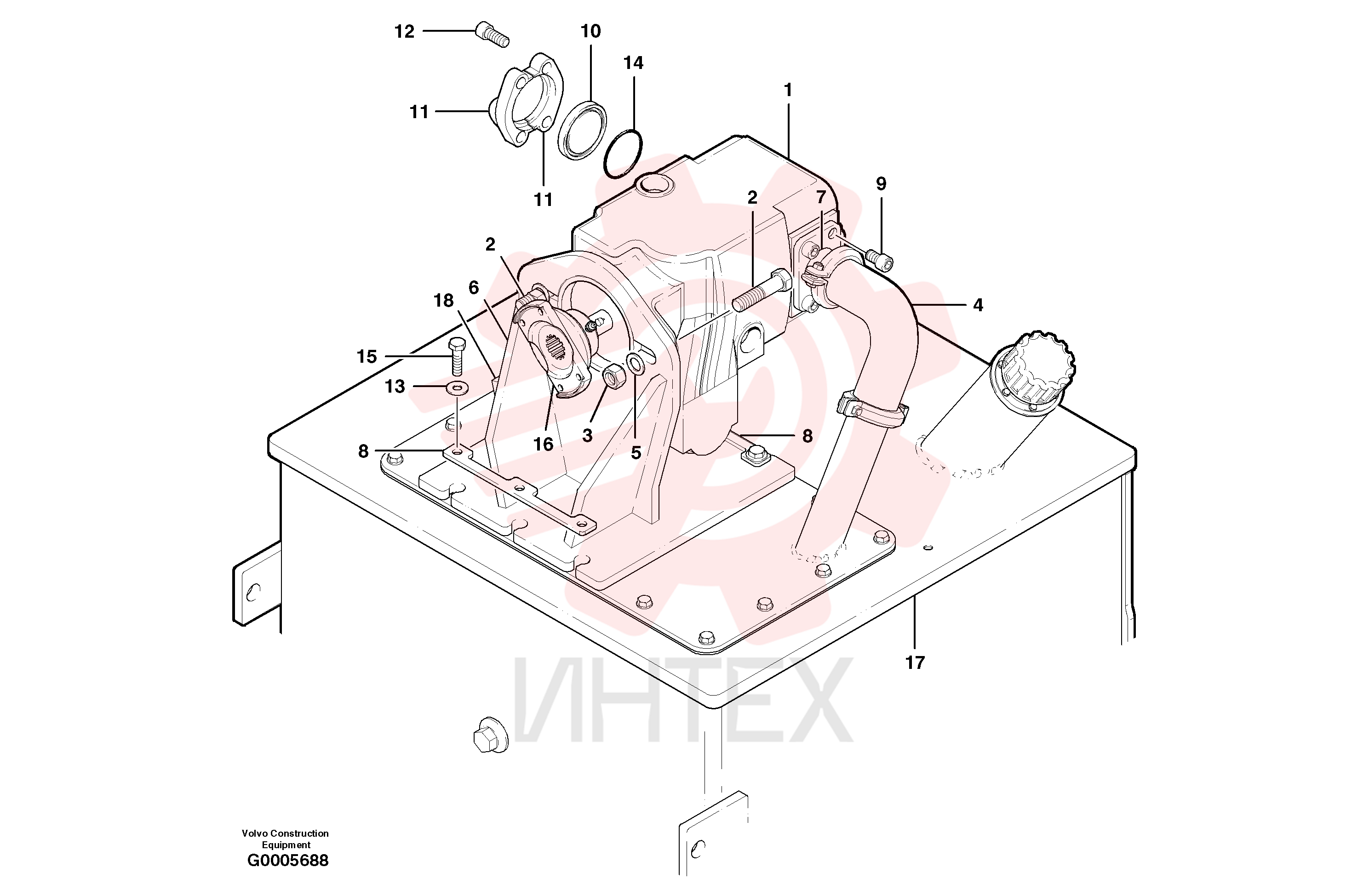 Sealing kit VOE 11704084 (12)