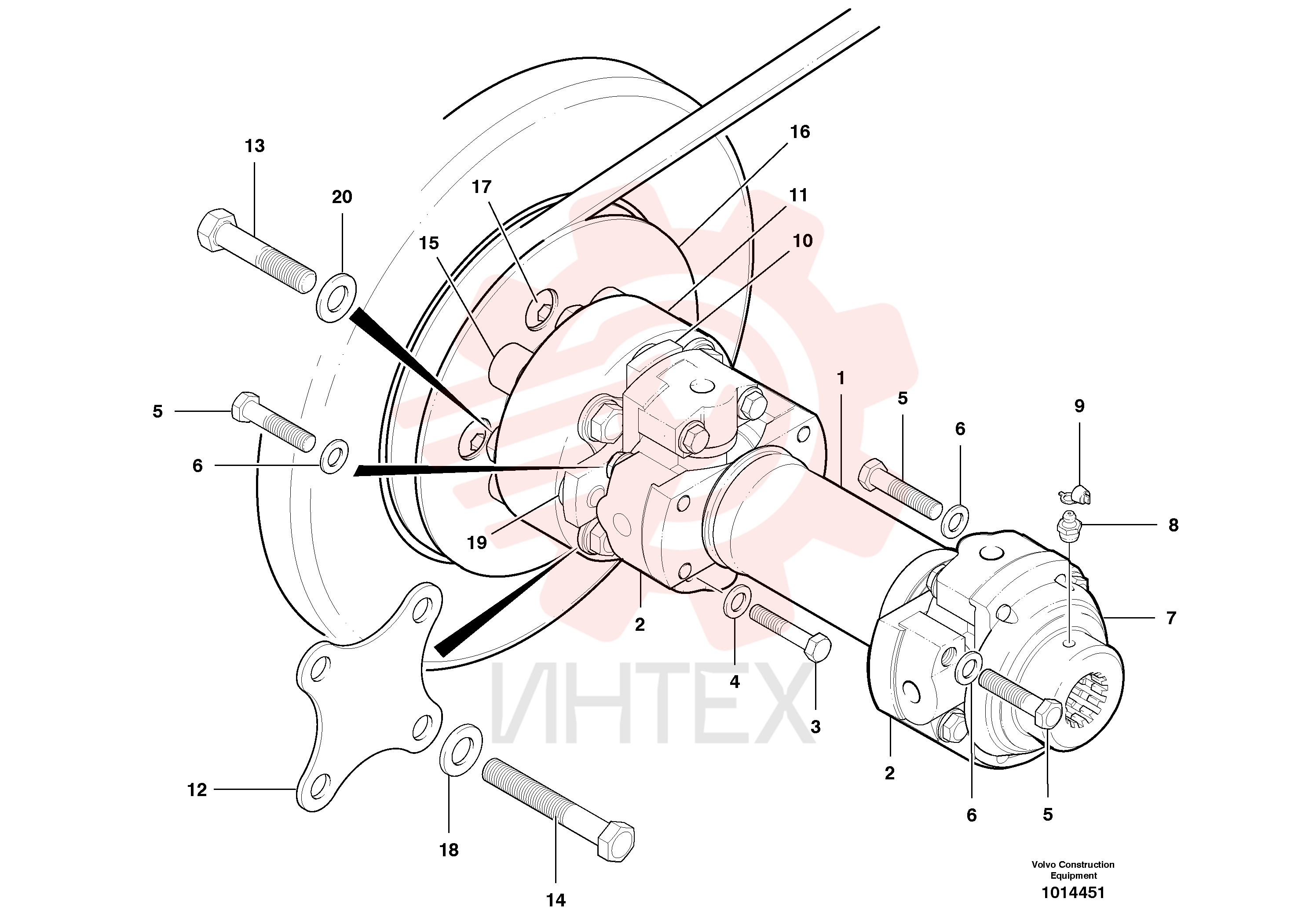 Вал карданный VOE 12737951 (6)