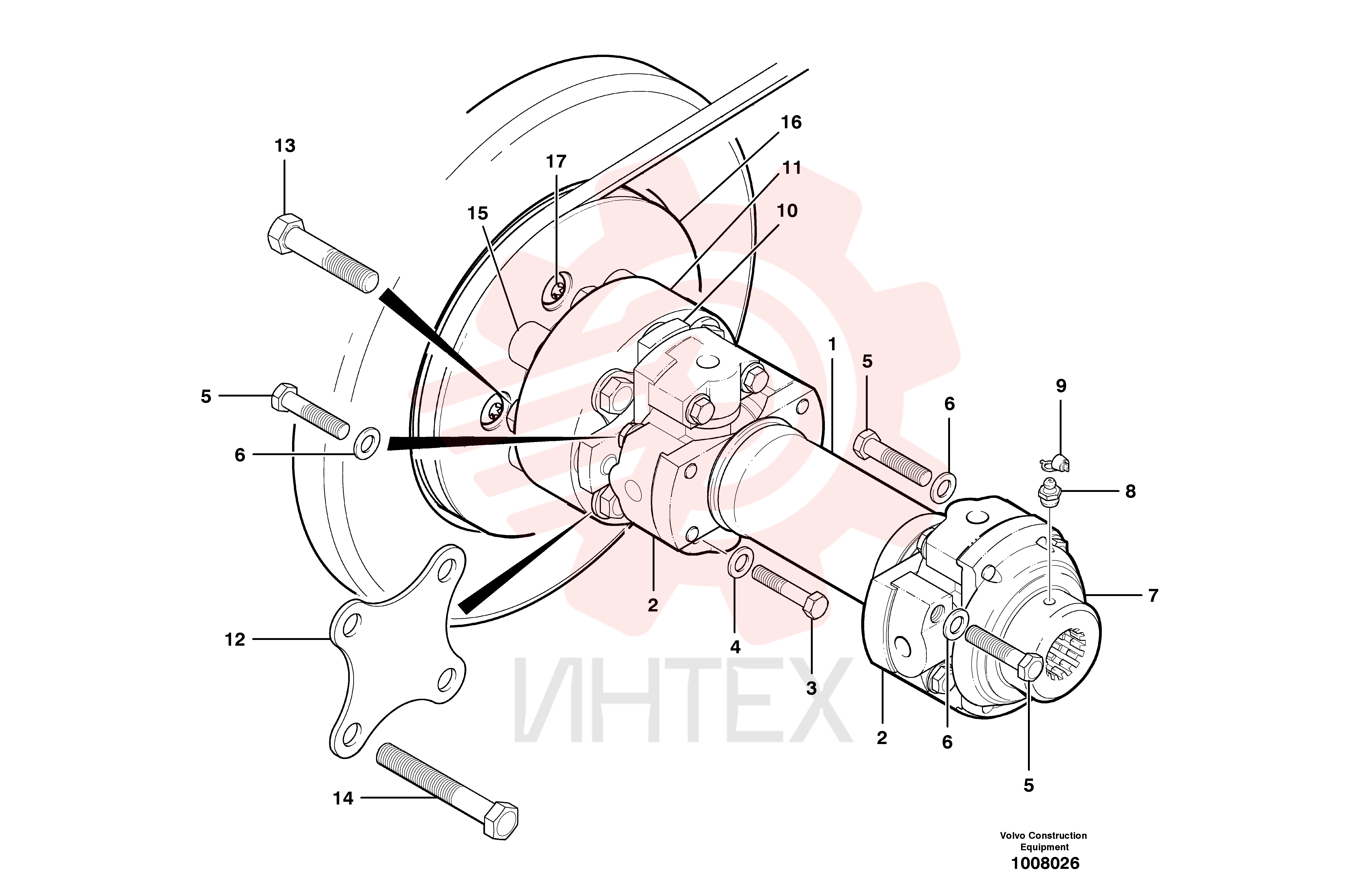 Вал карданный VOE 12730390 (2)