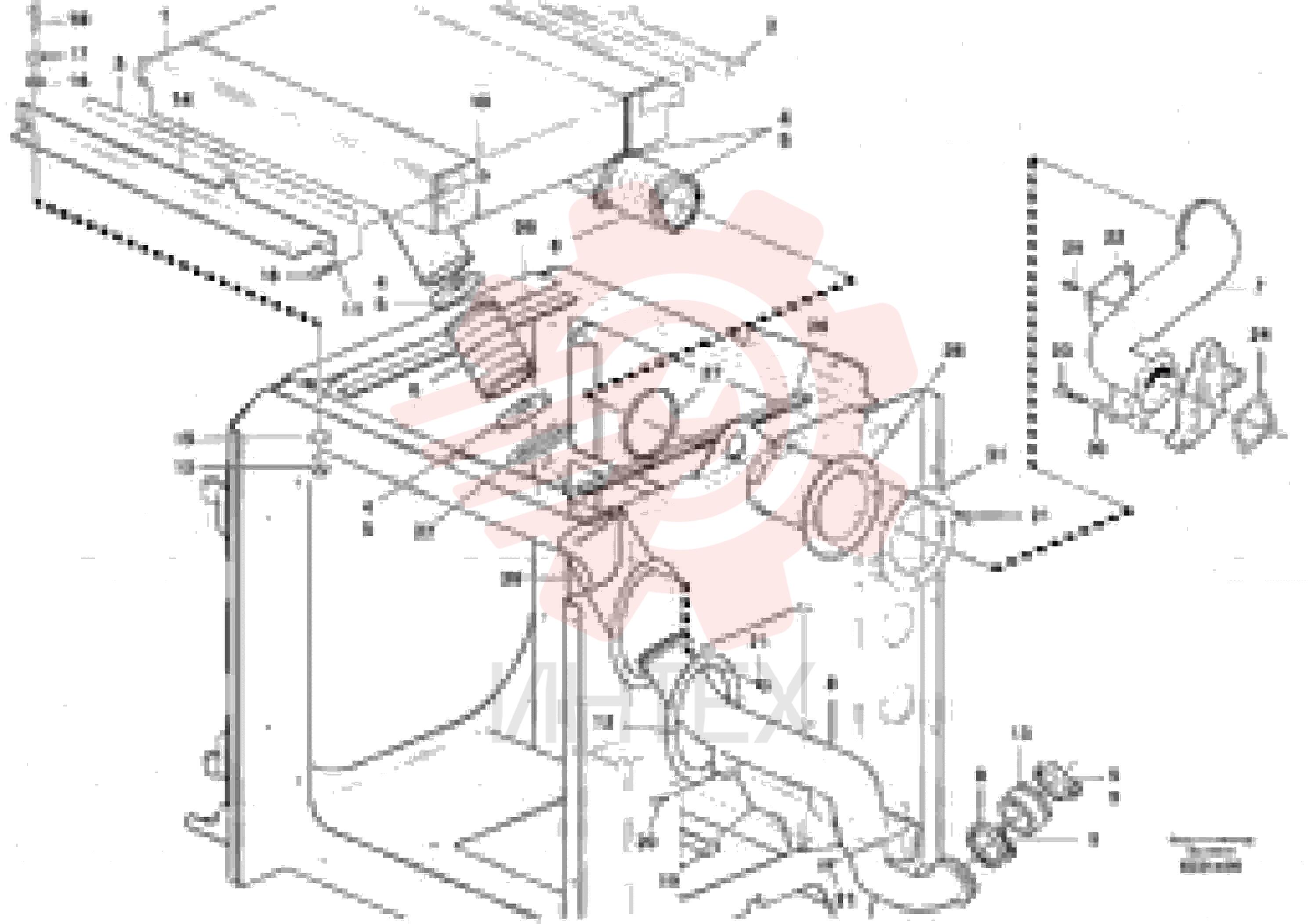 Charge air cooler VOE 12744244 (1)