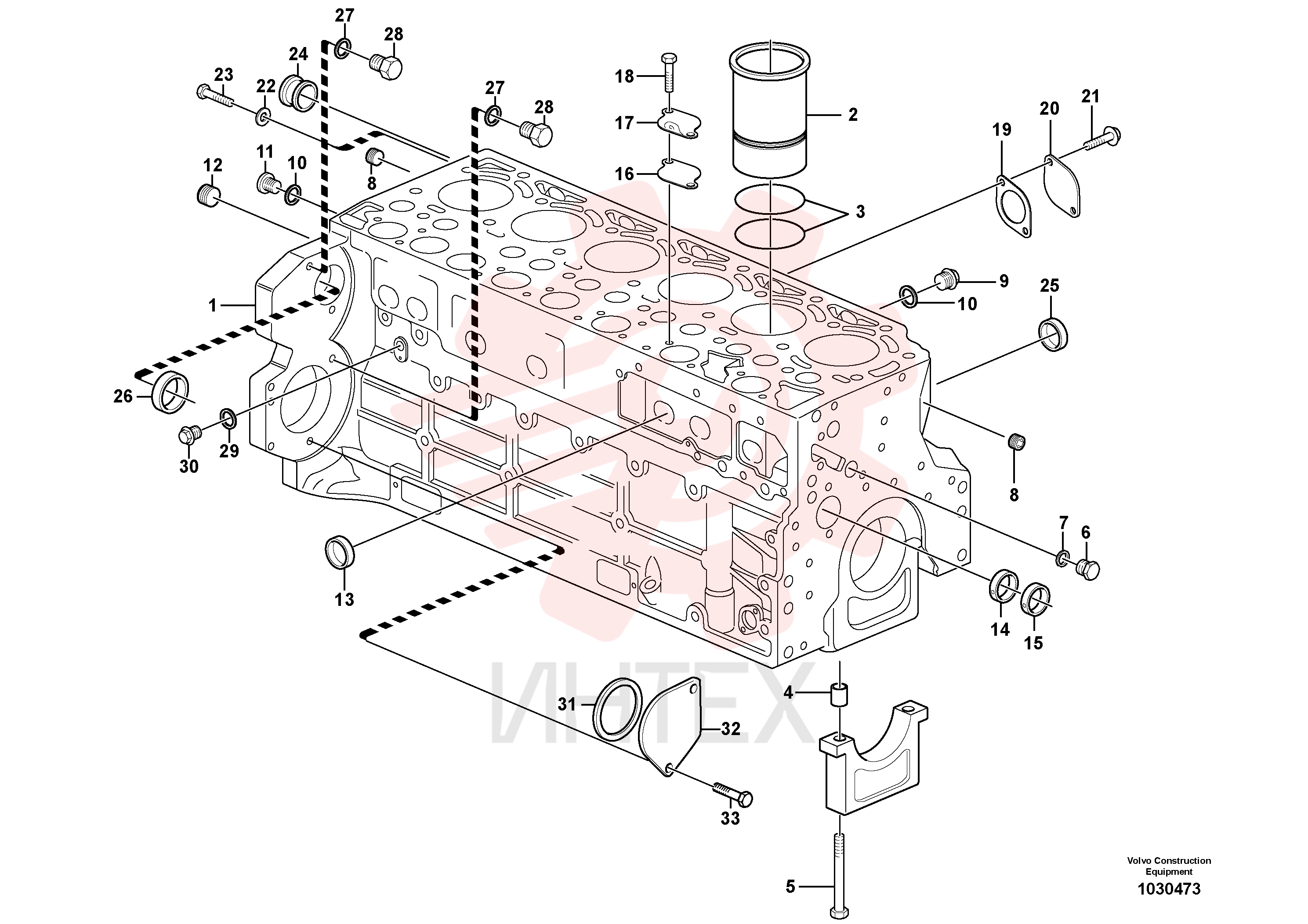 Crankcase VOE 20851922