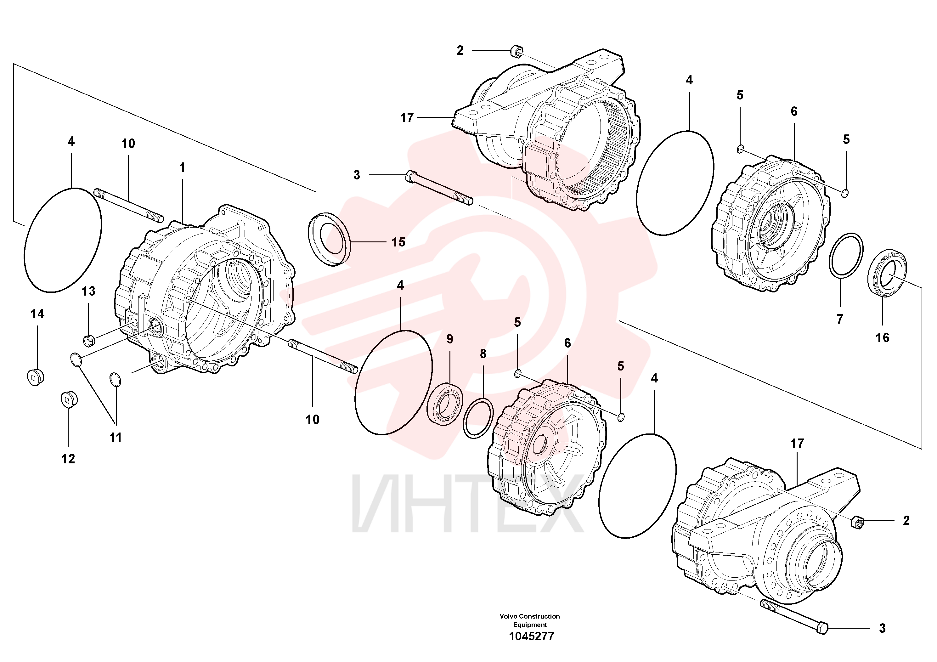 Differential housing VOE 12743100 (2)