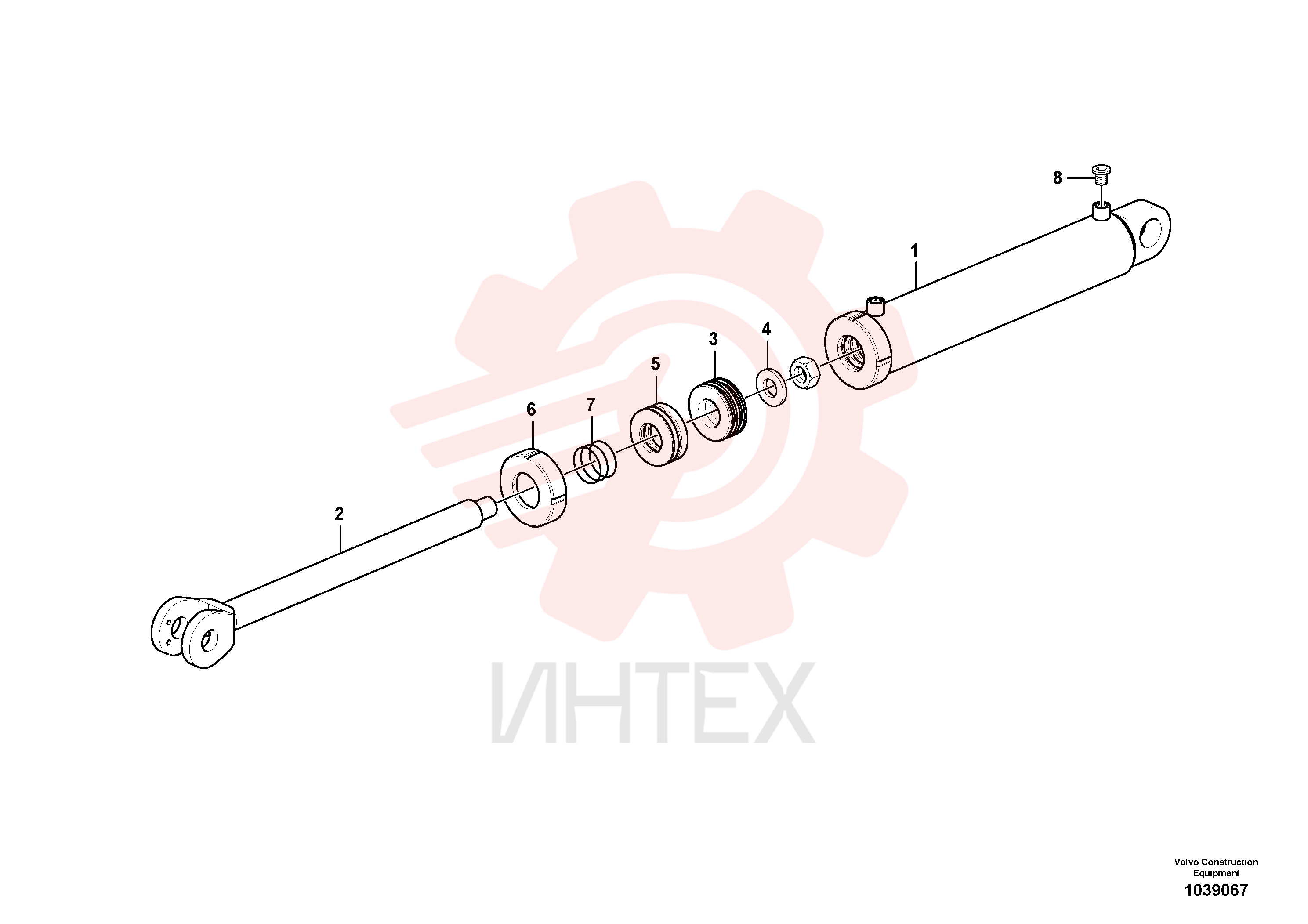 Гидроцилиндр VOE 12744478 (1)