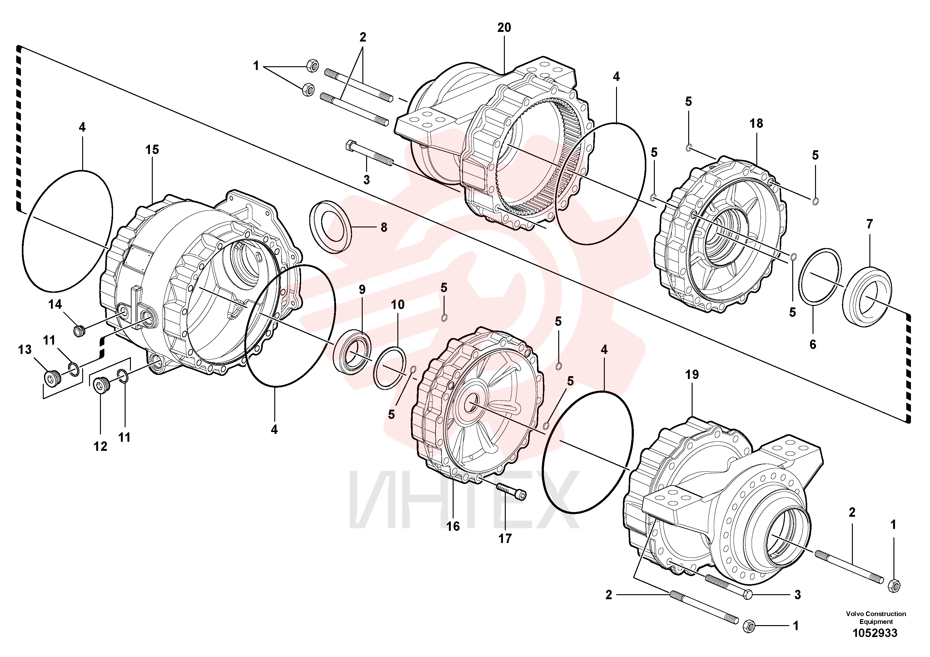 Hexagon nut VOE 12743092 (4)