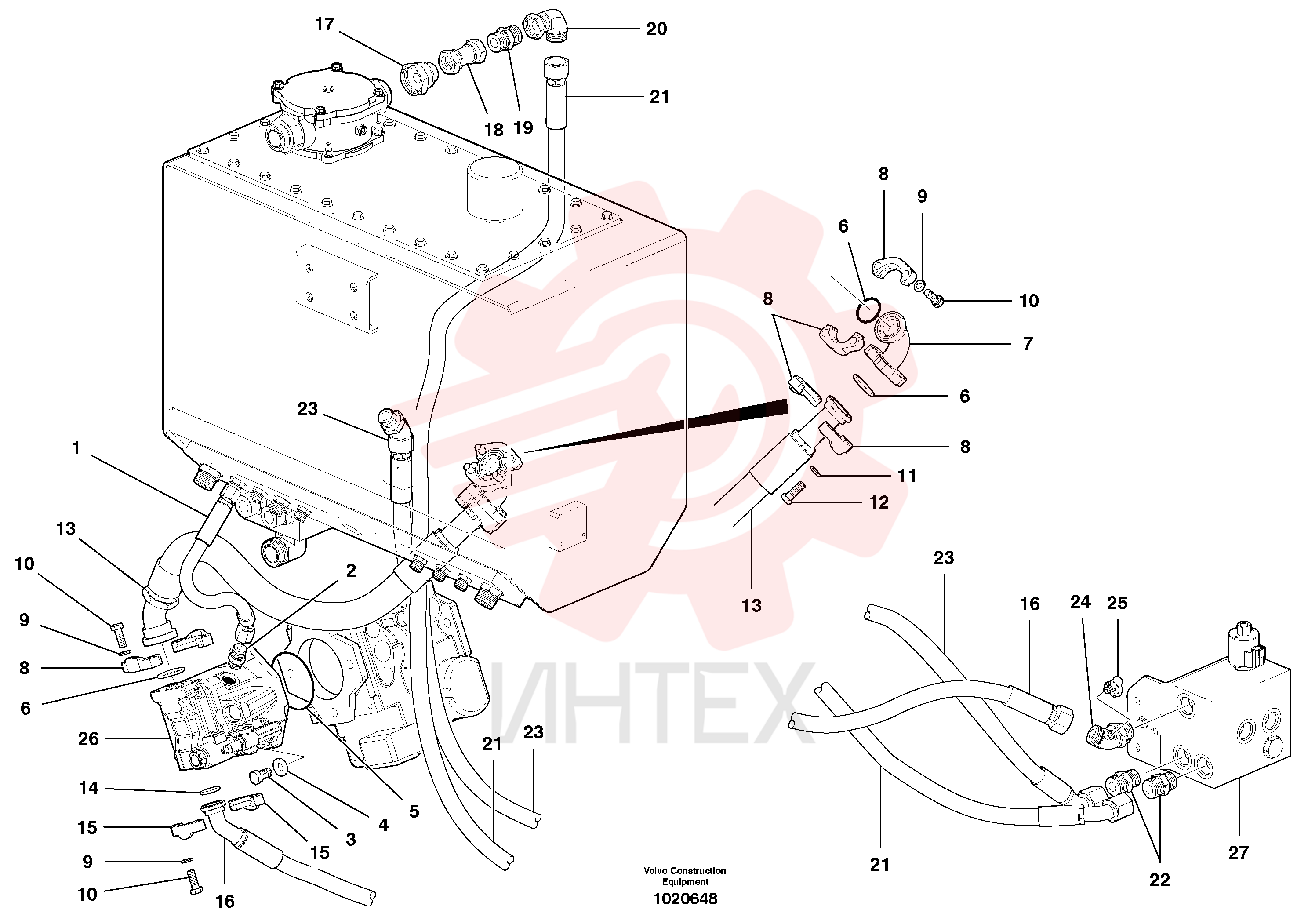 Hose assembly VOE 12746275 (1)