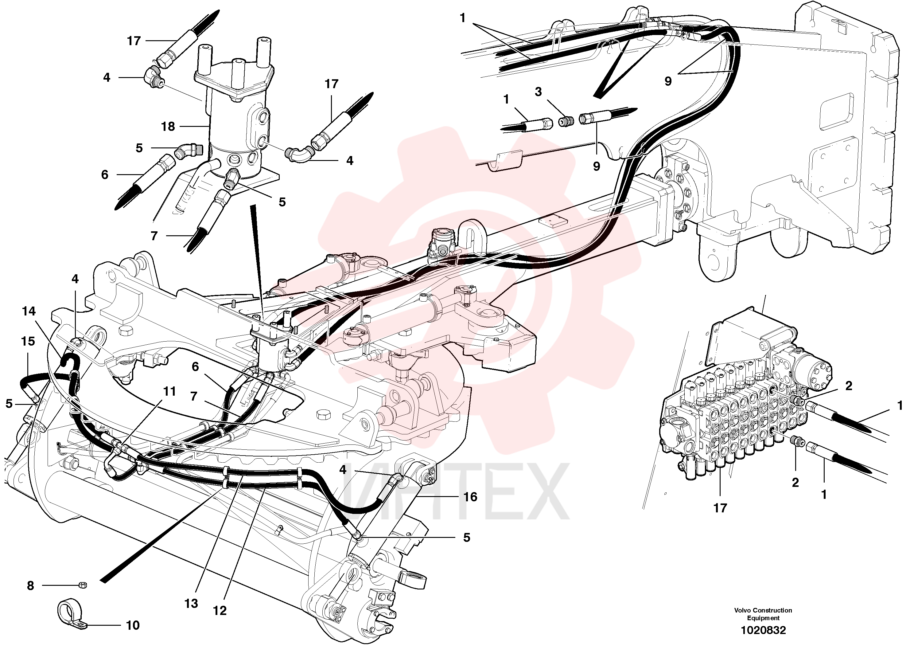 Hose assembly VOE 12744988 (2)