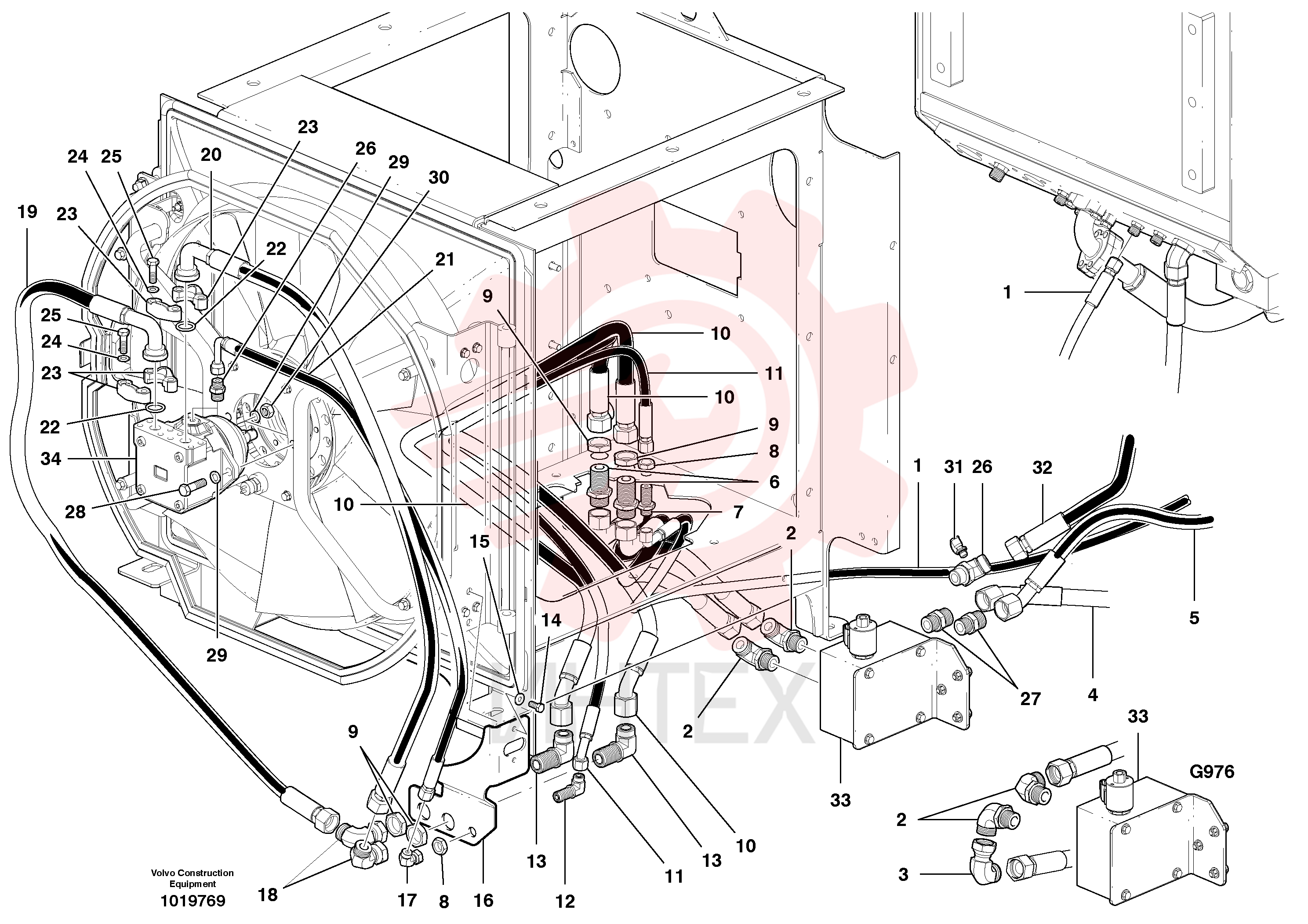 Hose assembly VOE 12746272 (2)
