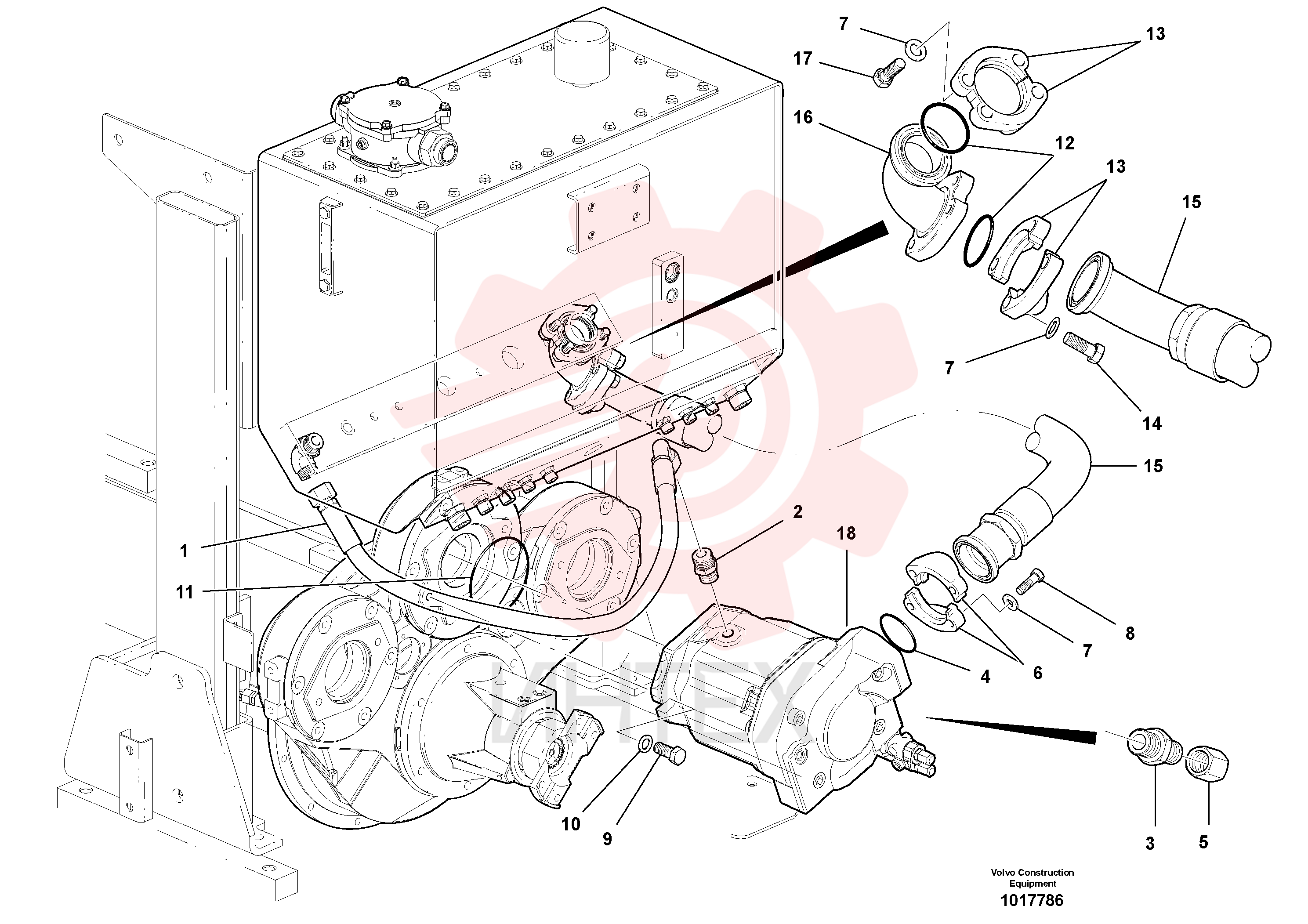 Hose assembly VOE 12742069 (1)