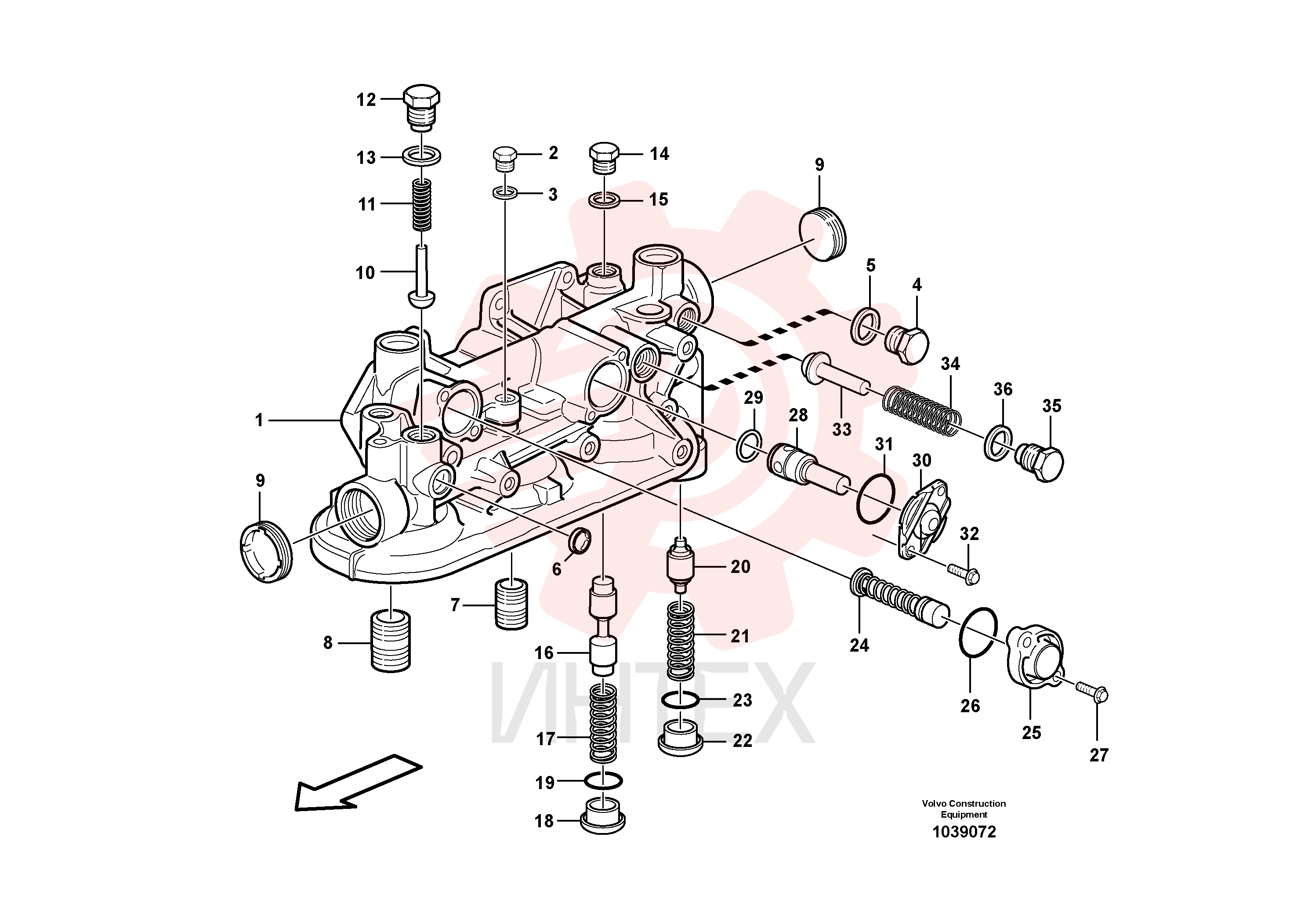 Oil filter housing VOE 21175039