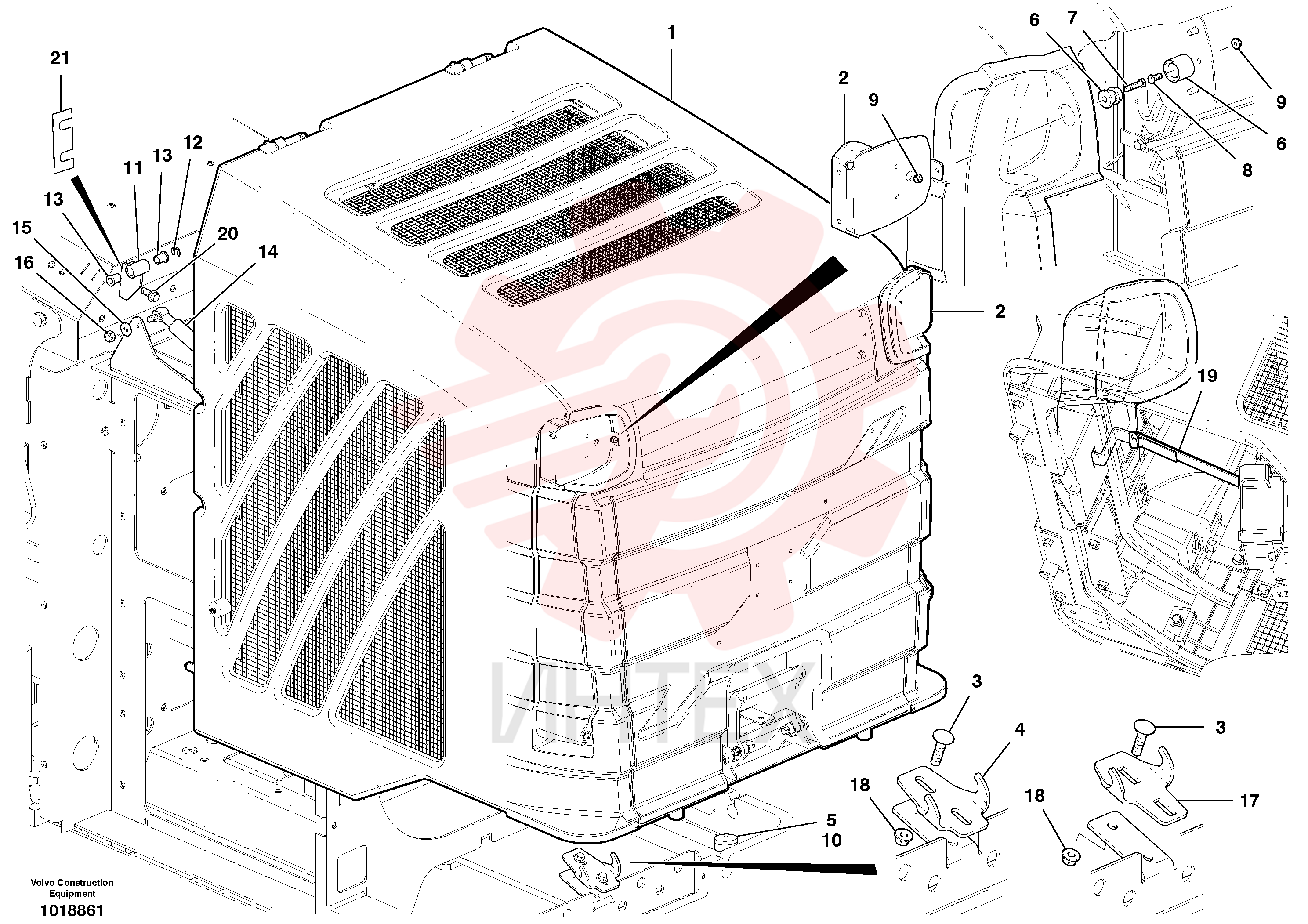 Radiator casing VOE 15403442 (2)