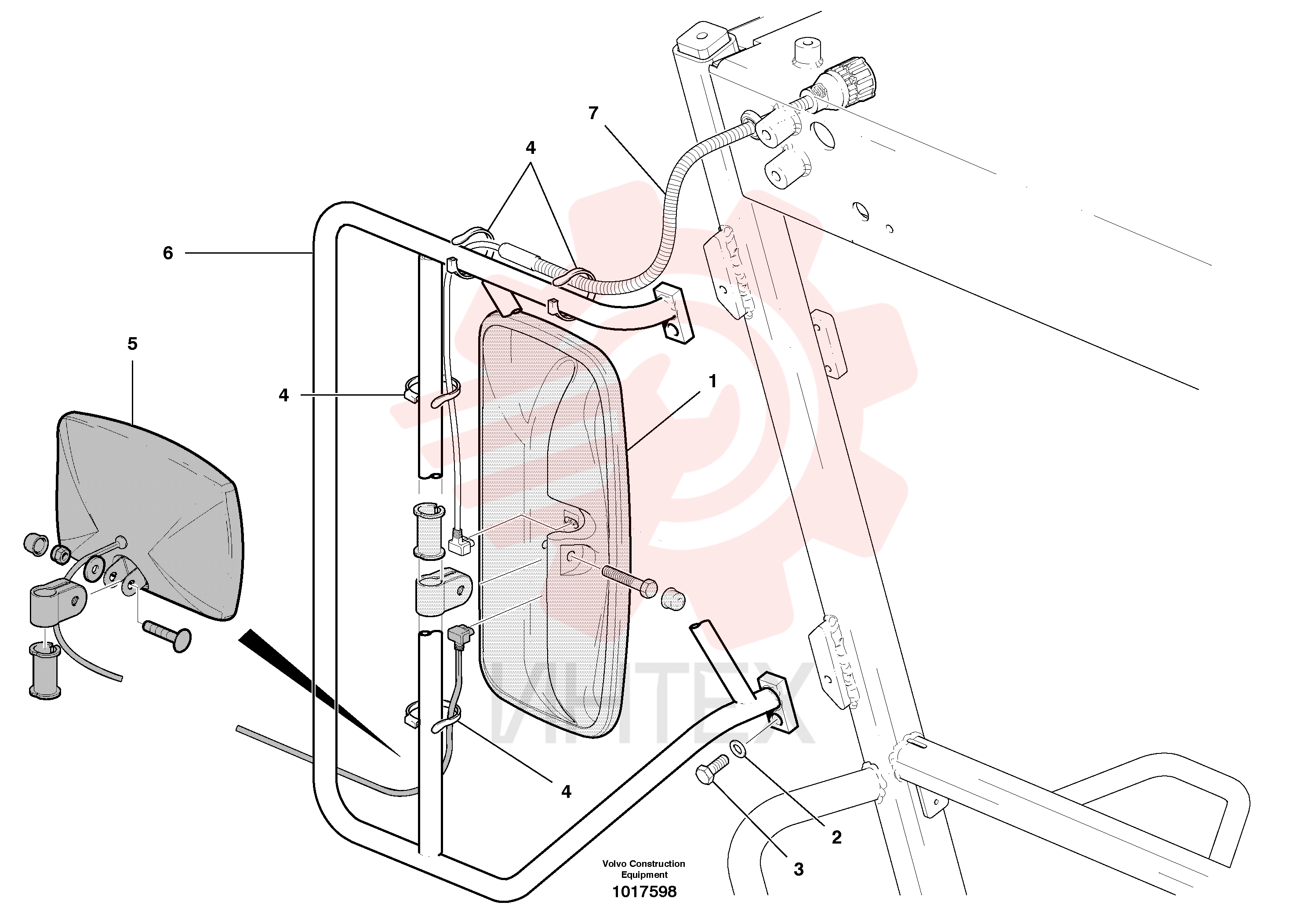 Rear view mirror VOE 11121153 (1)