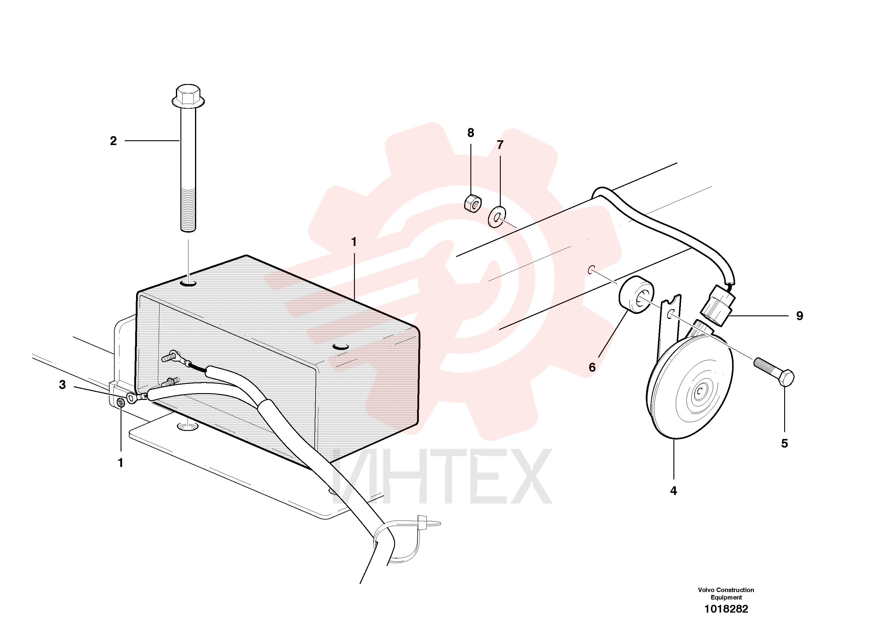 Reversing warning unit VOE 11039563 (2)