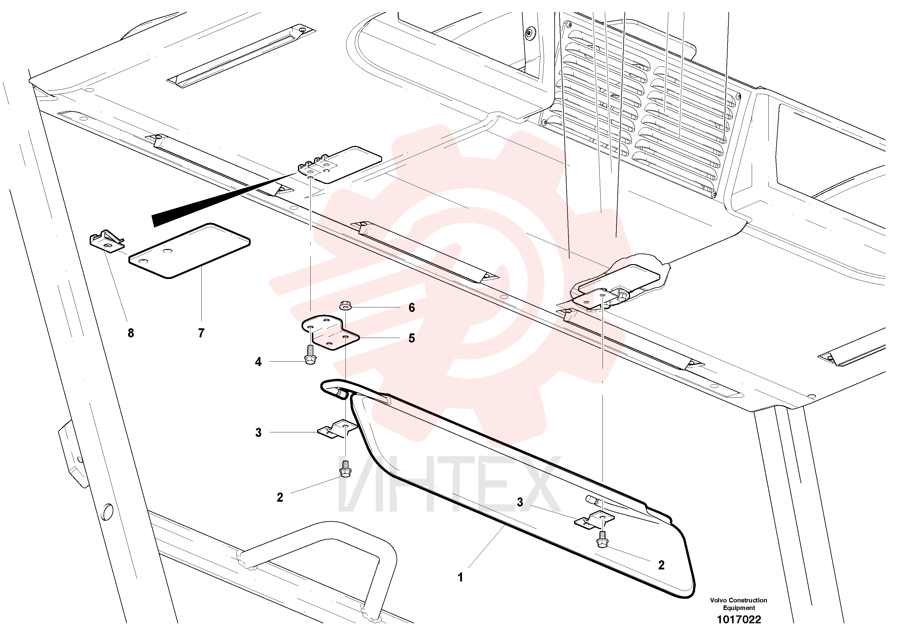 Sun visor VOE 11006992 (1)