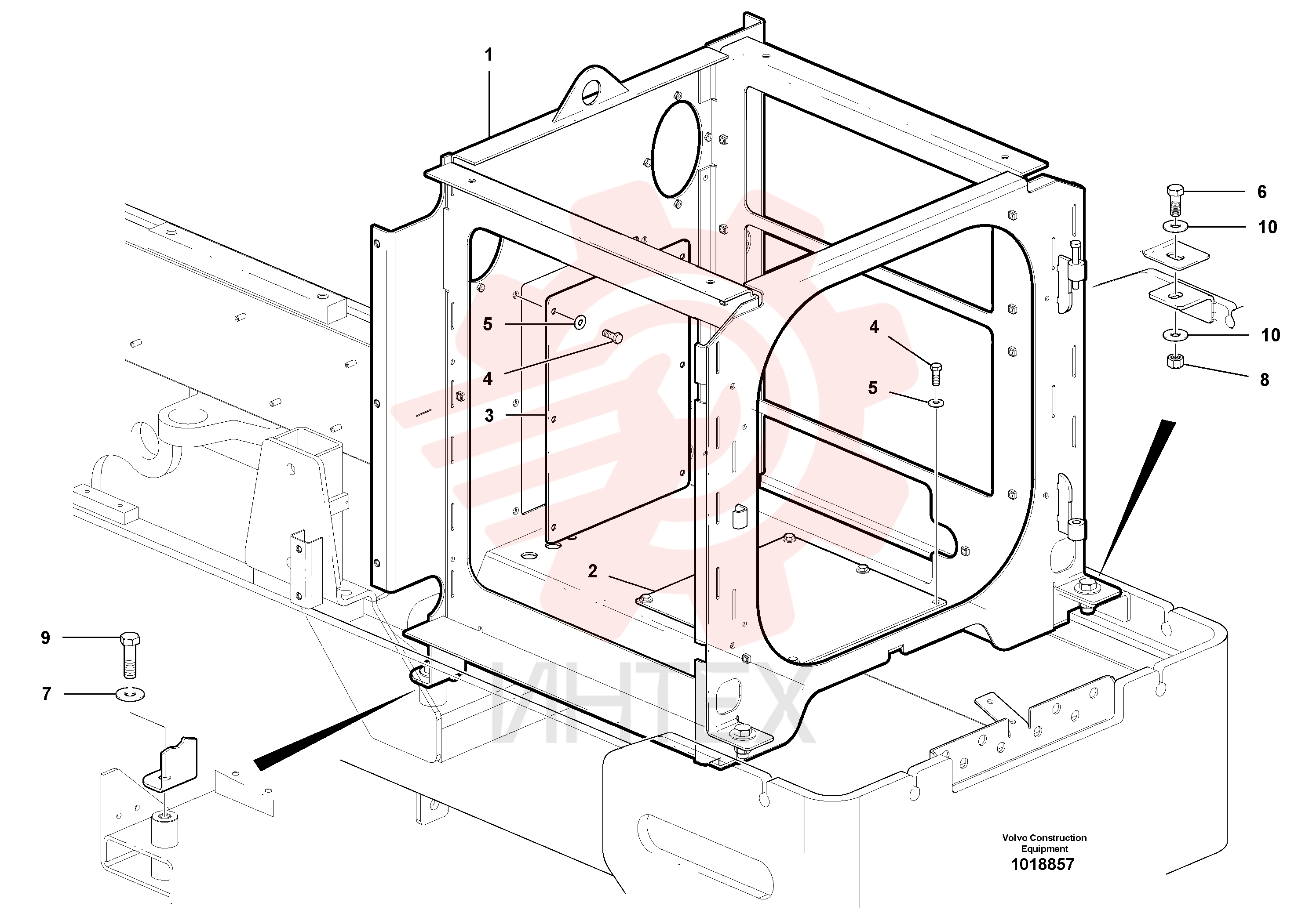 Support frame VOE 12748600 (1)