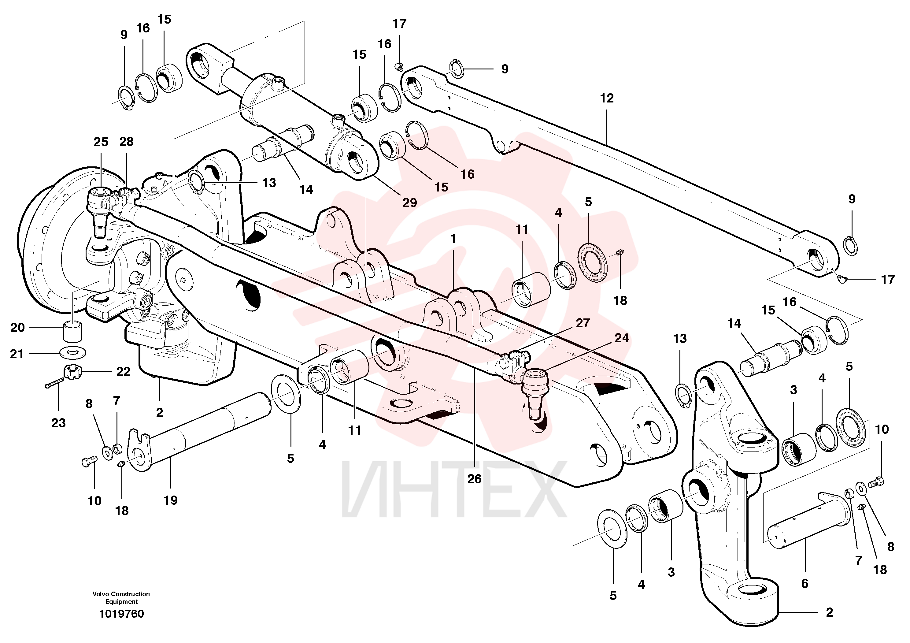 Track rod VOE 12748385 (2)