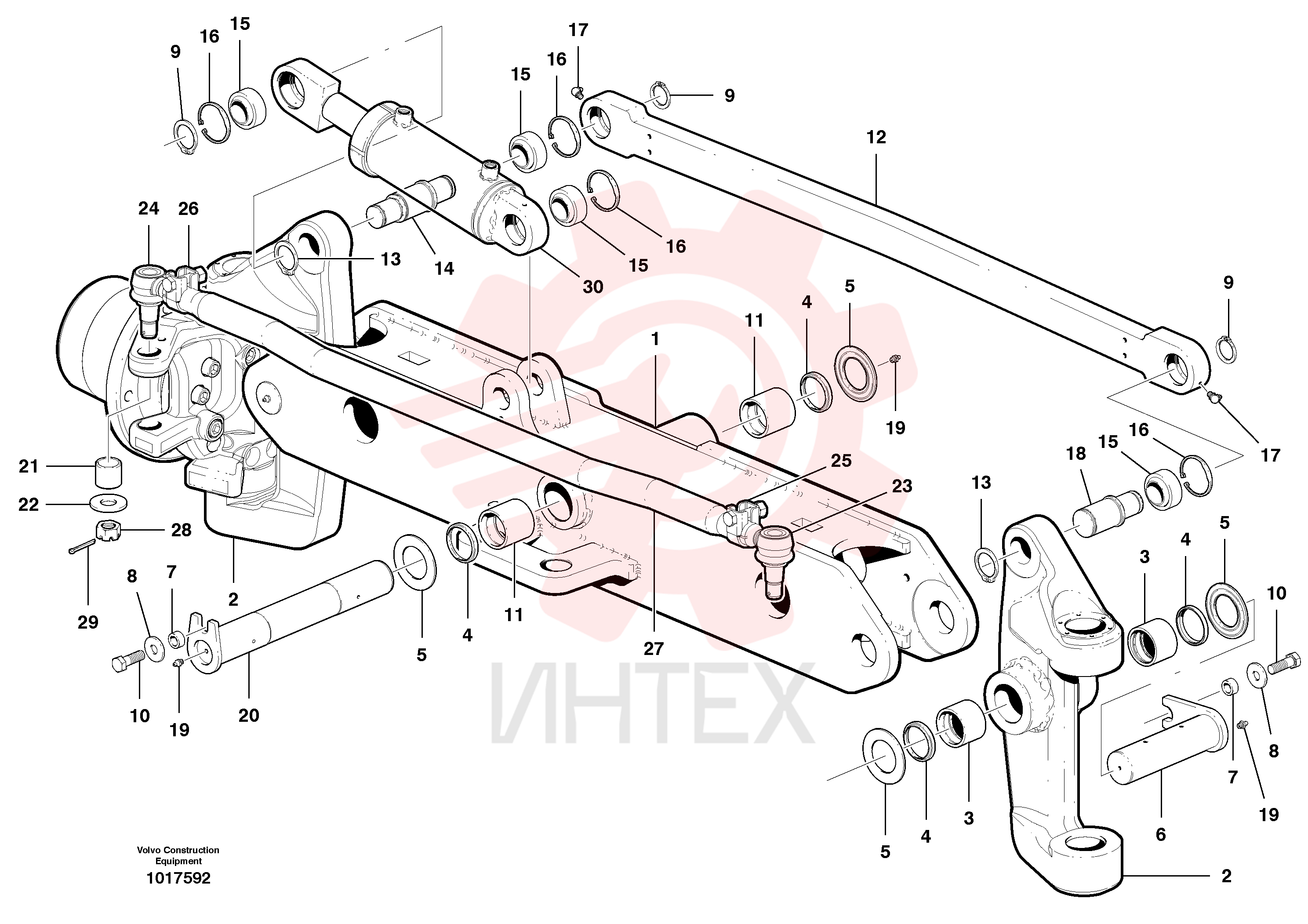 Track rod VOE 12748385 (1)