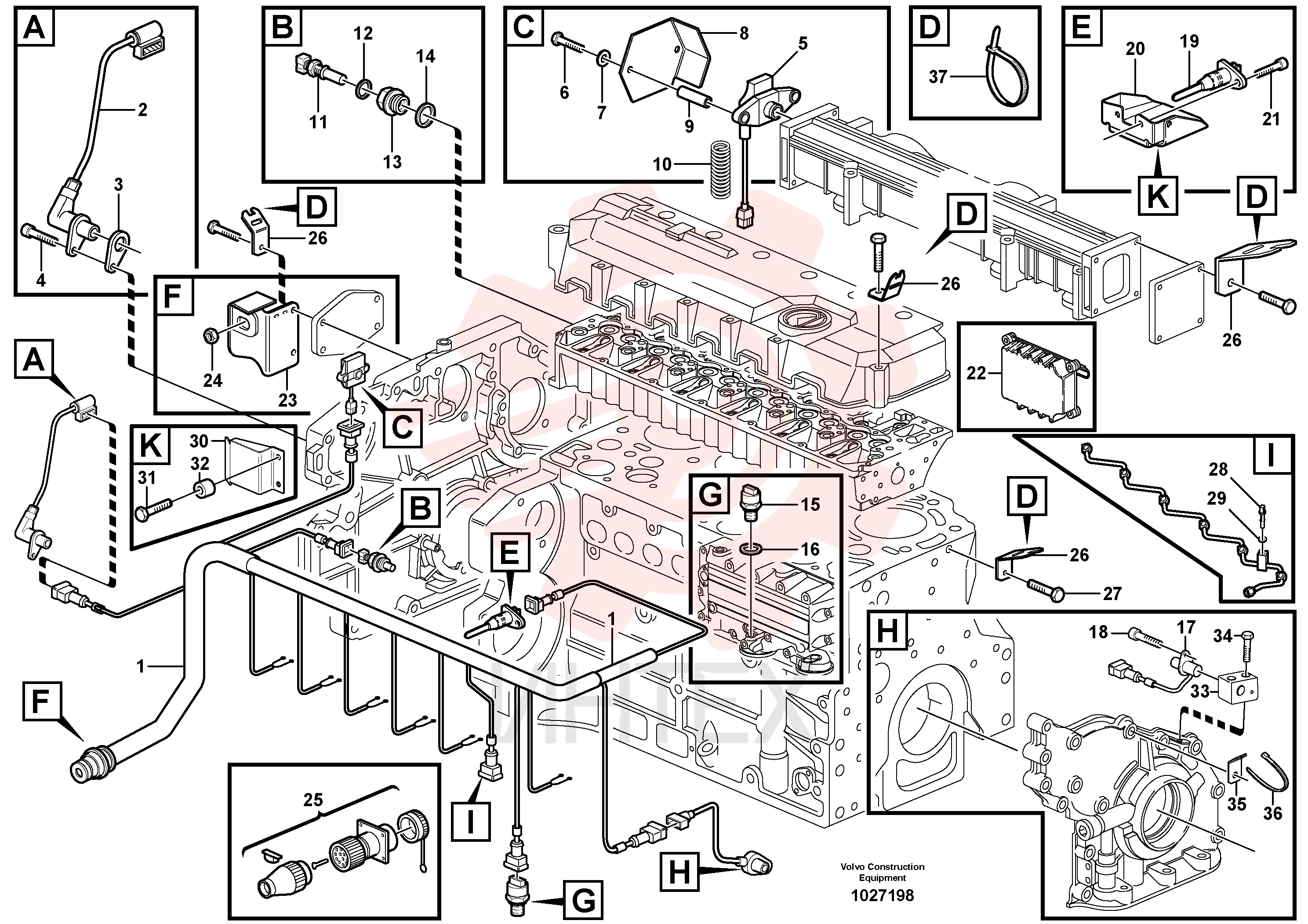 Cable harness VOE 20554258