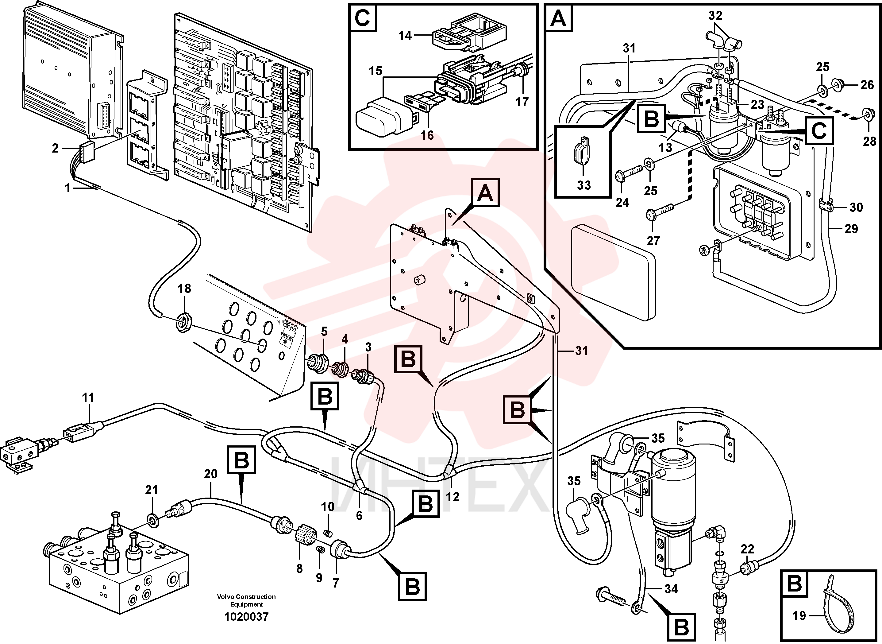 Cable harness VOE 11171597