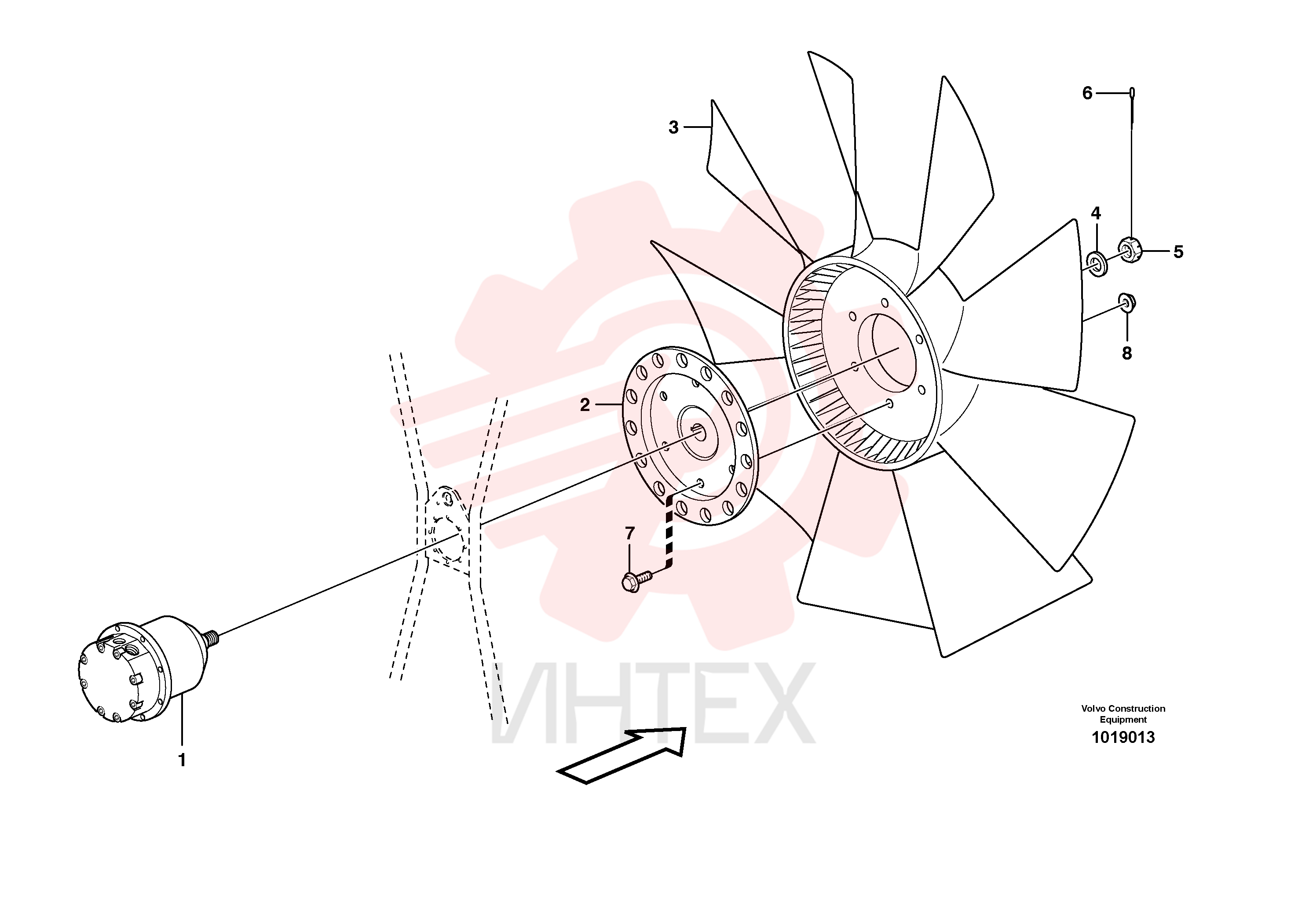 Fan hub VOE 11175764