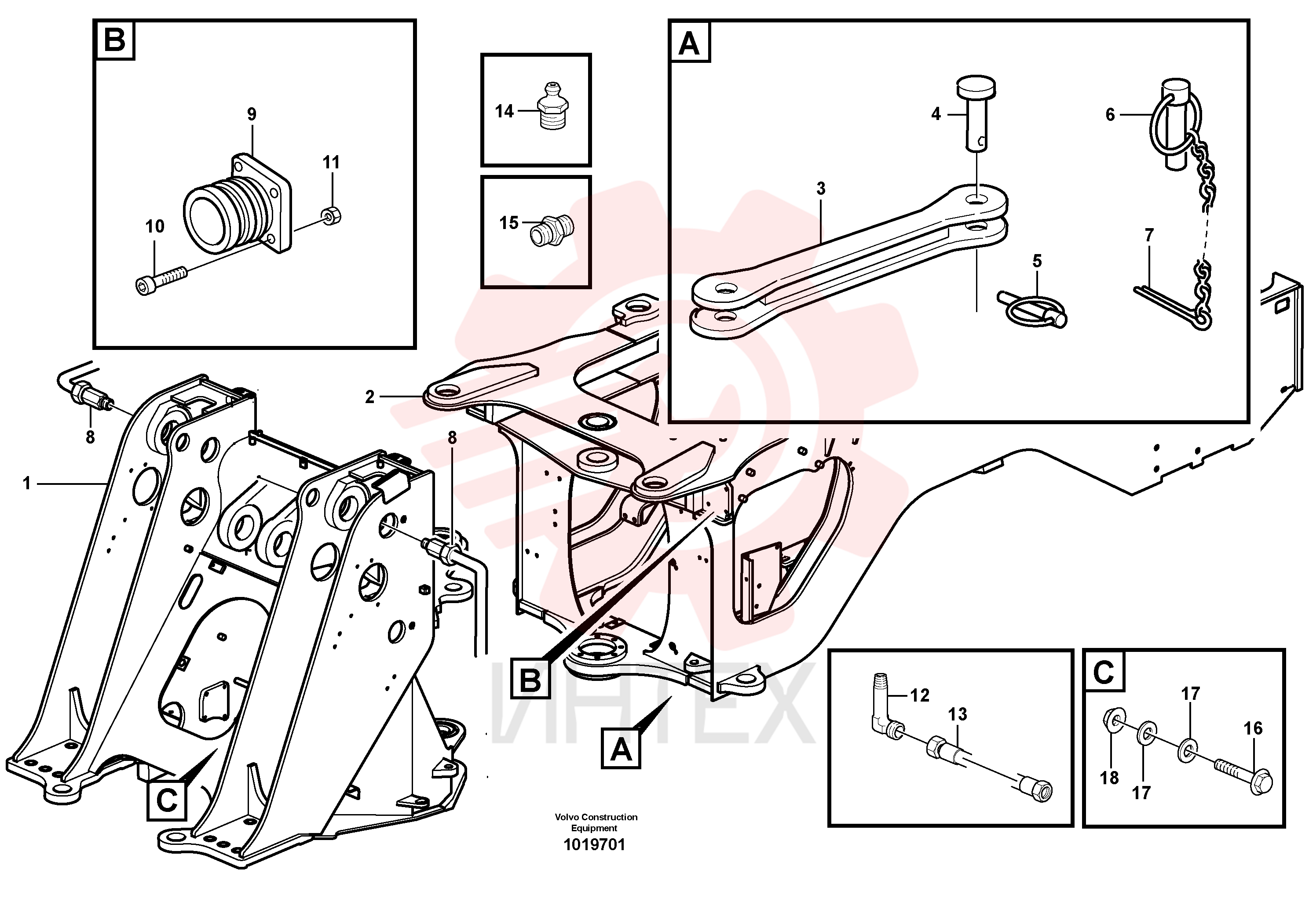 Front frame VOE 11177610 (2)