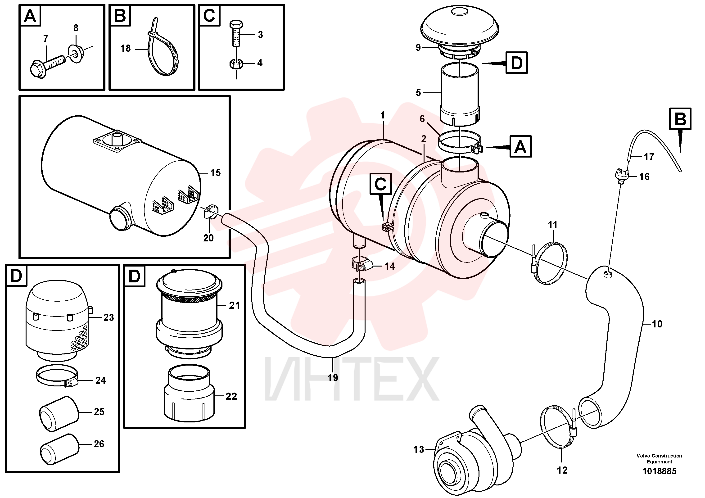 Hose clamp VOE 943480
