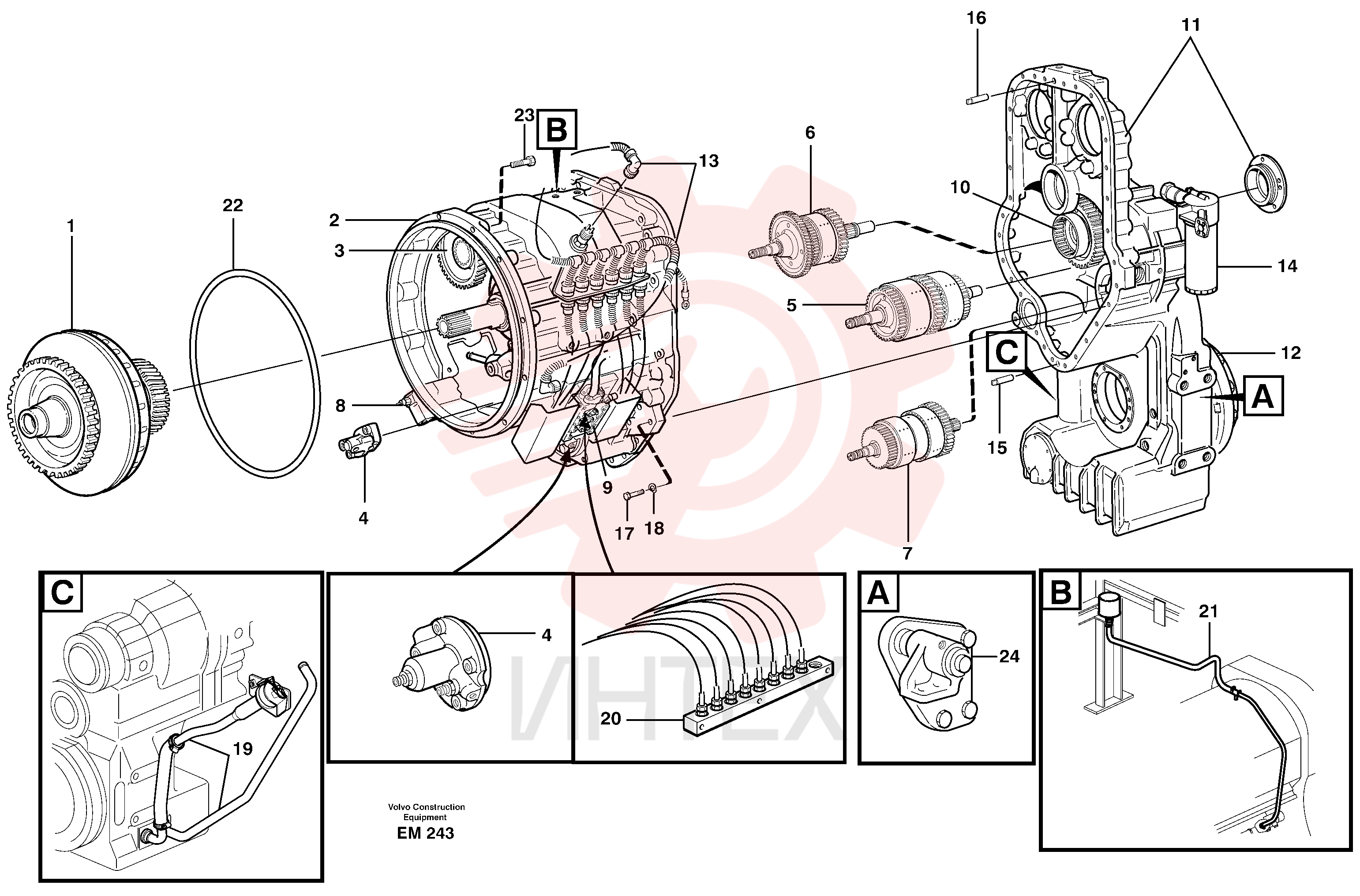 Hydraulic transmission VOE 22547 (1)