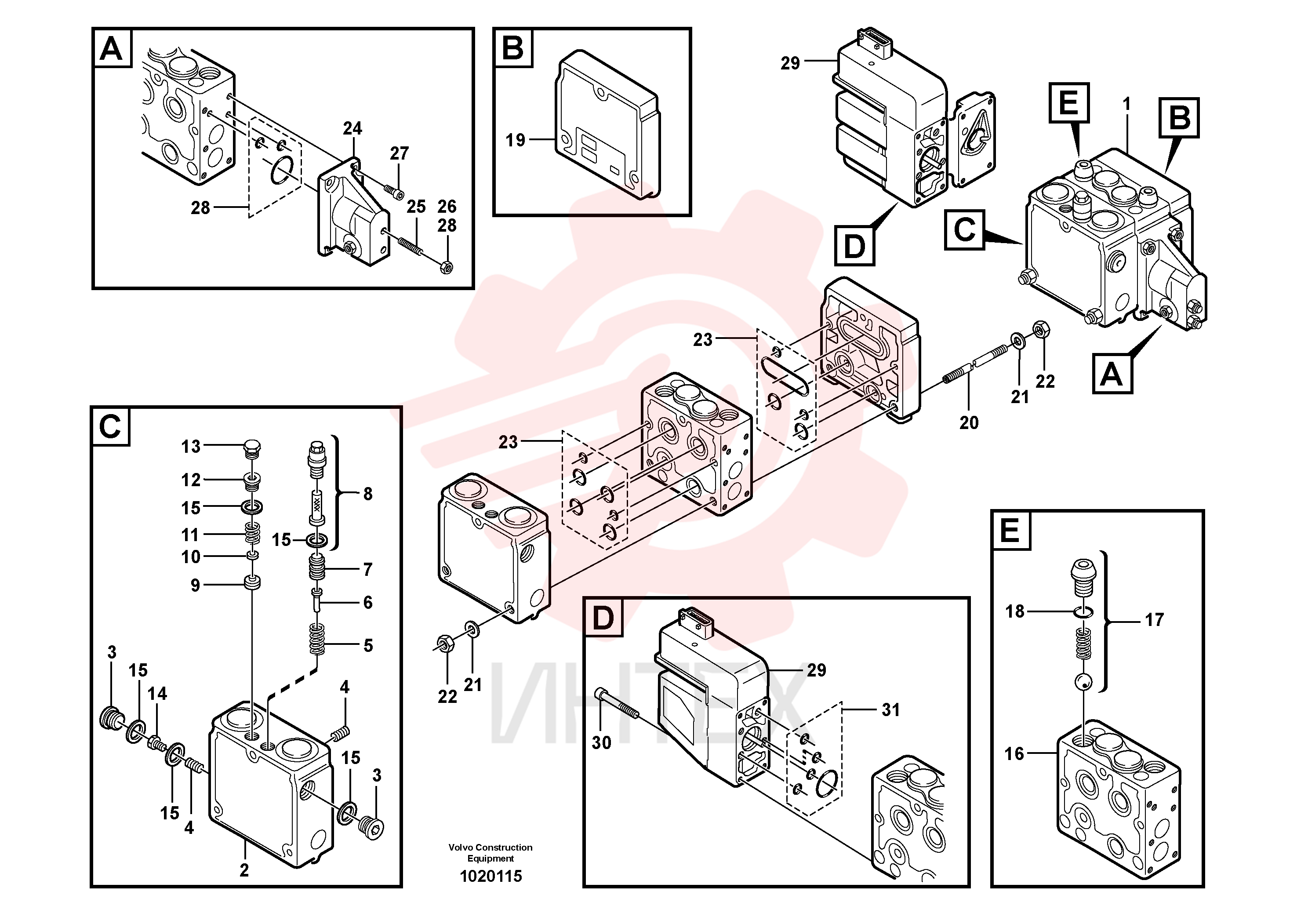 Mounting kit VOE 11996194 (3)