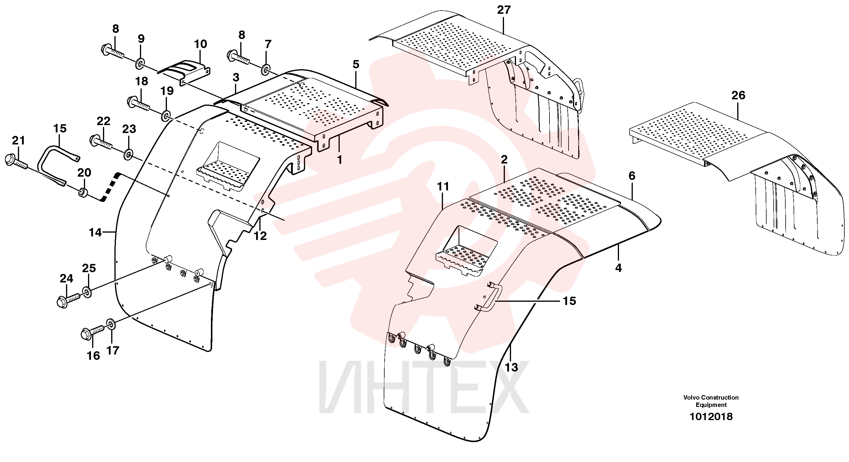 Rear fender VOE 11400841