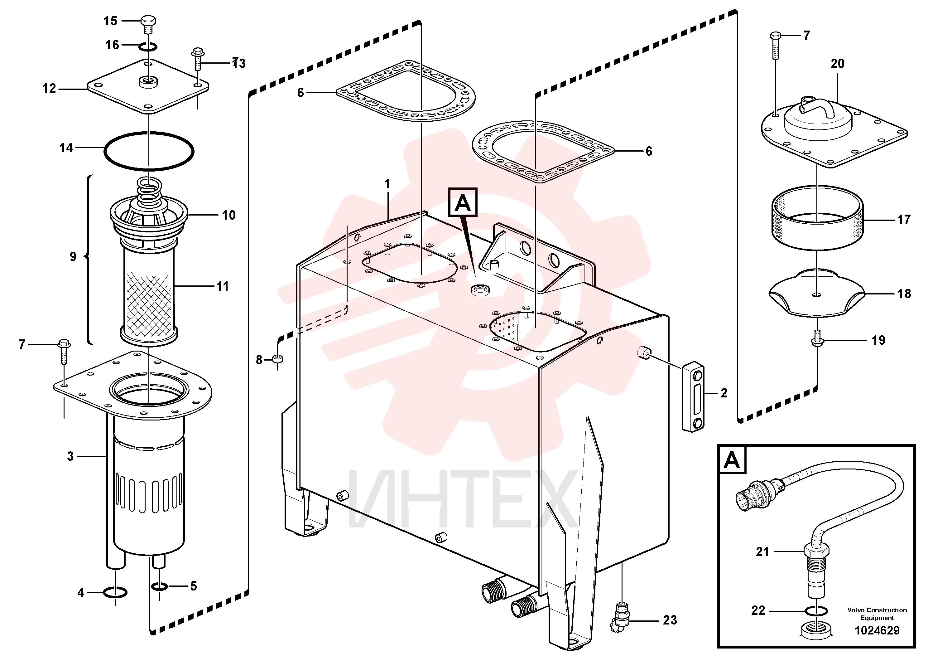 Hydr fluid tank