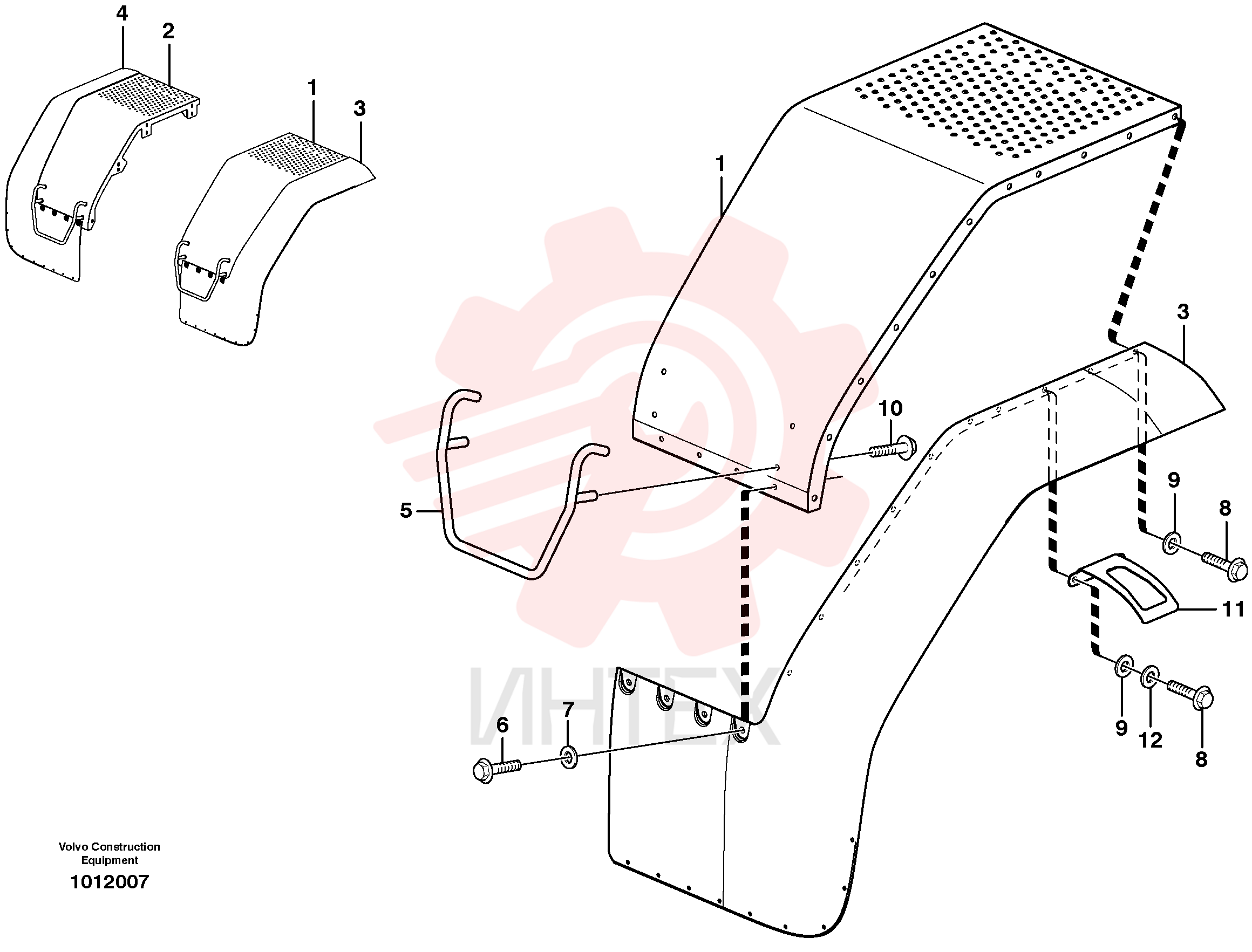 Rear fender VOE 11400843