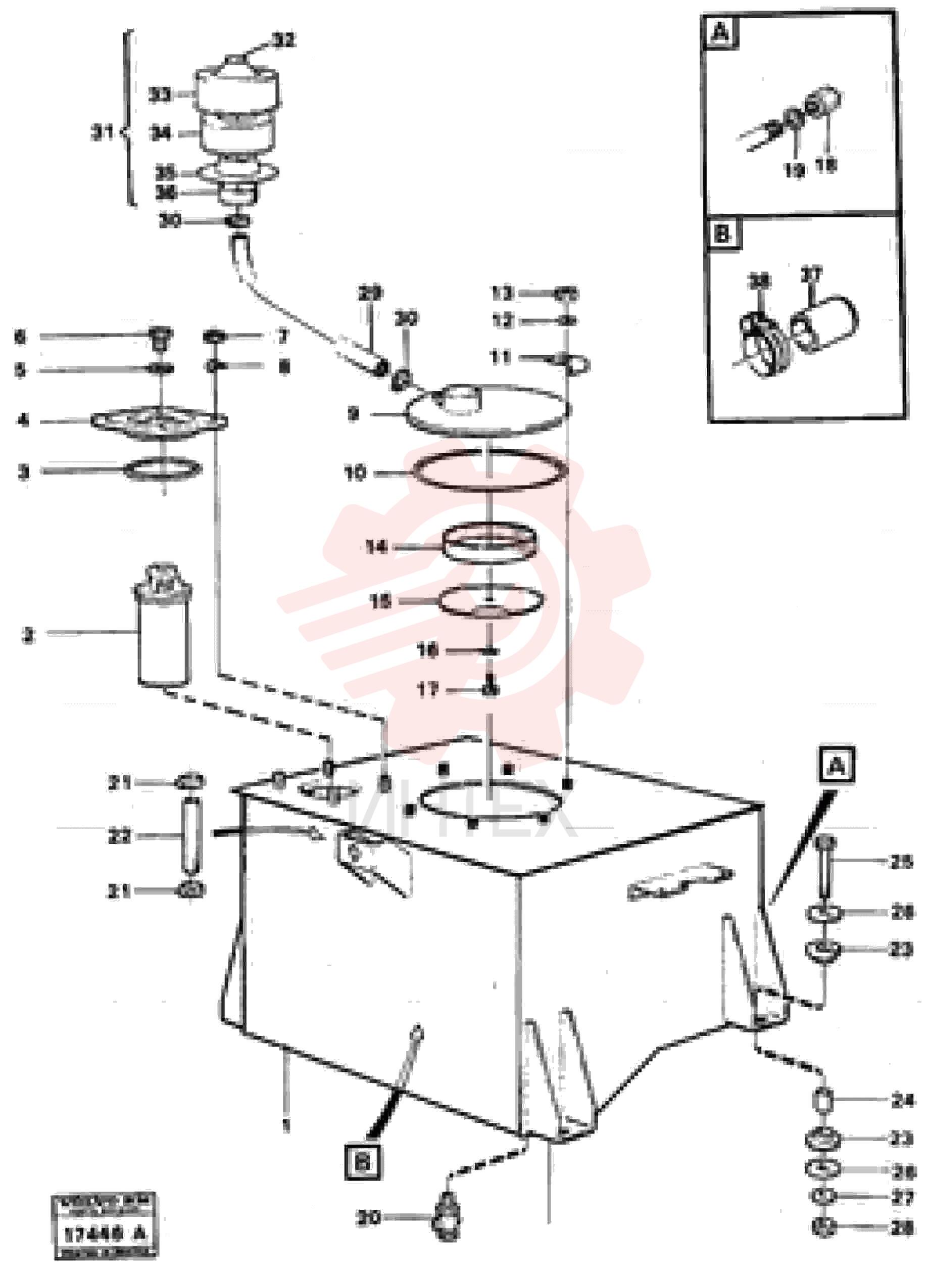 Hydr fluid tank