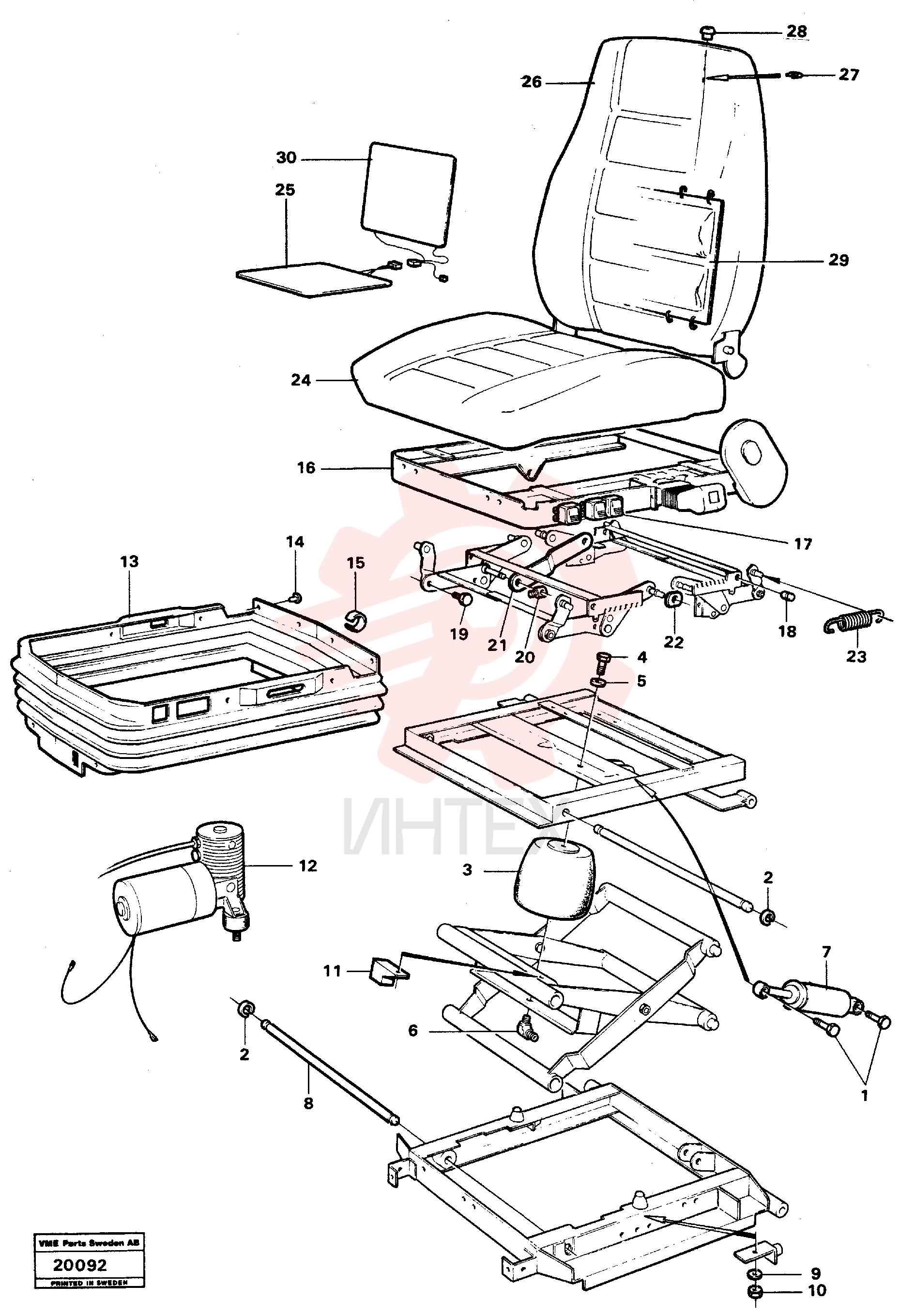 Spring suspension unit