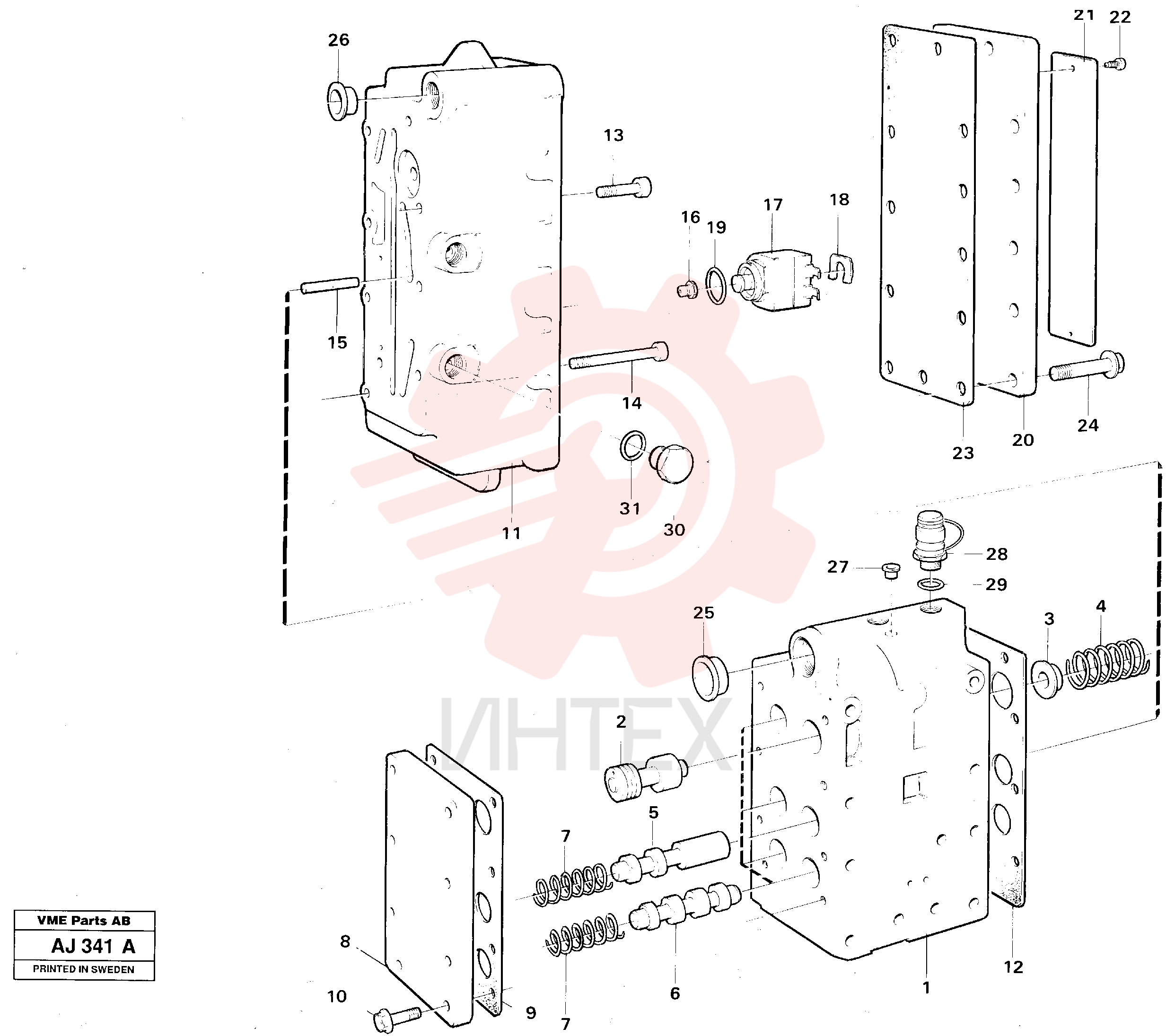 Gear selector valve