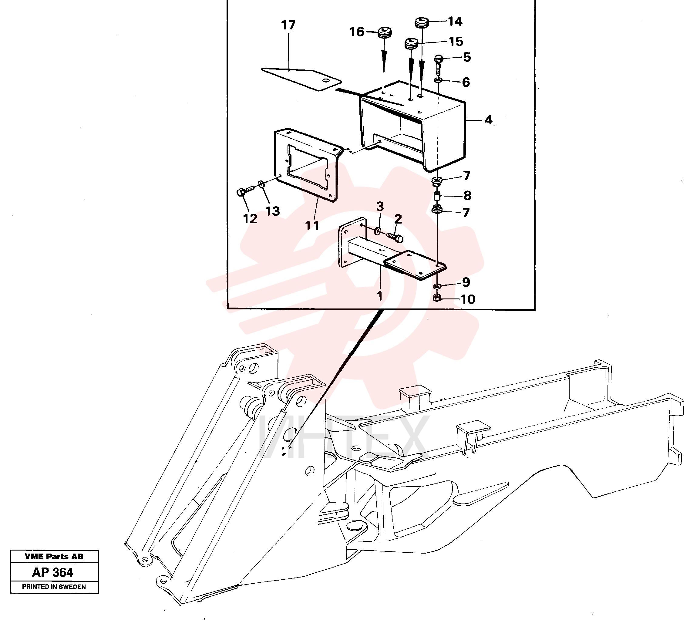 Lamp plate VOE 11024885