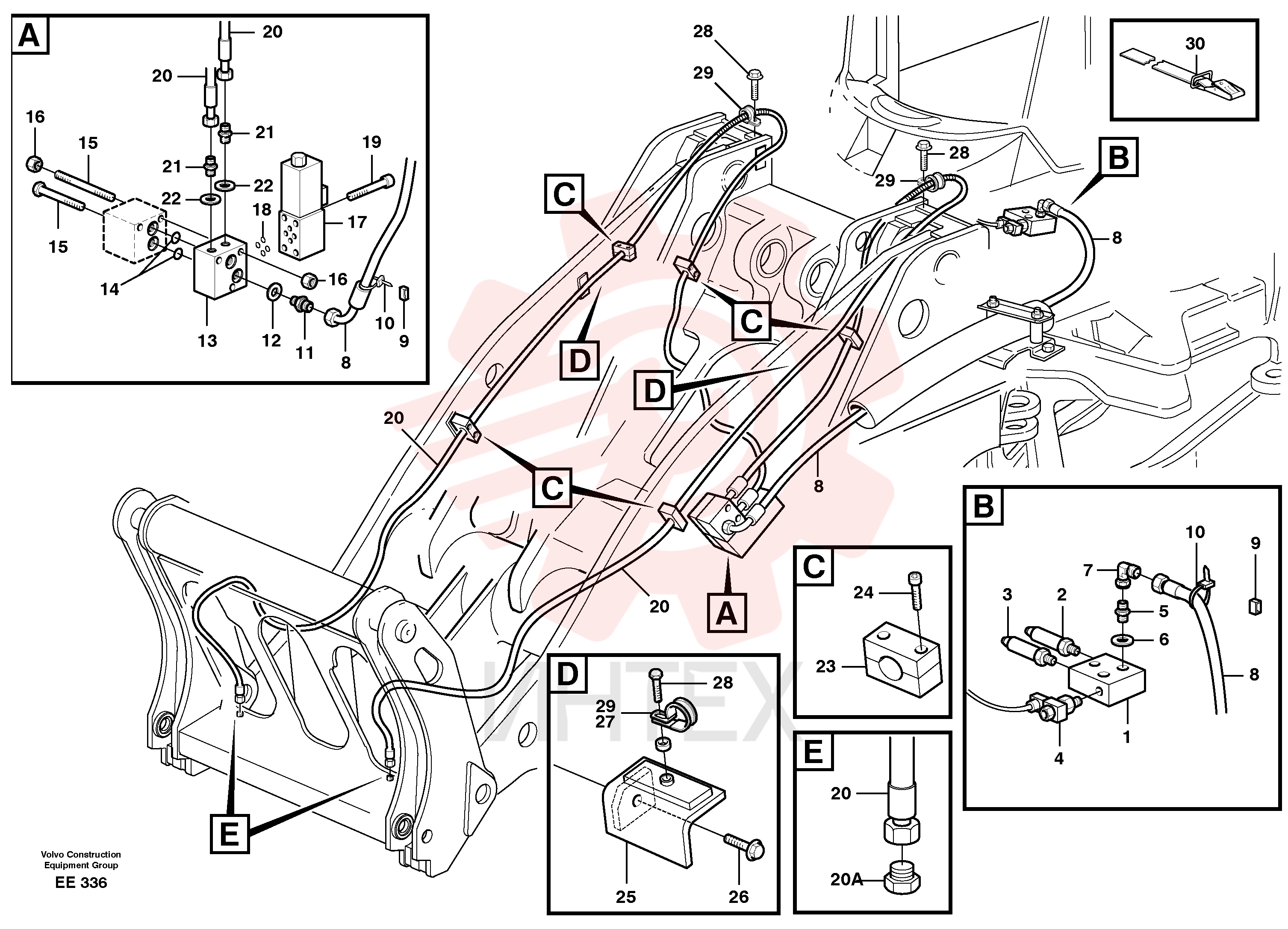 Hose assembly VOE 11141886