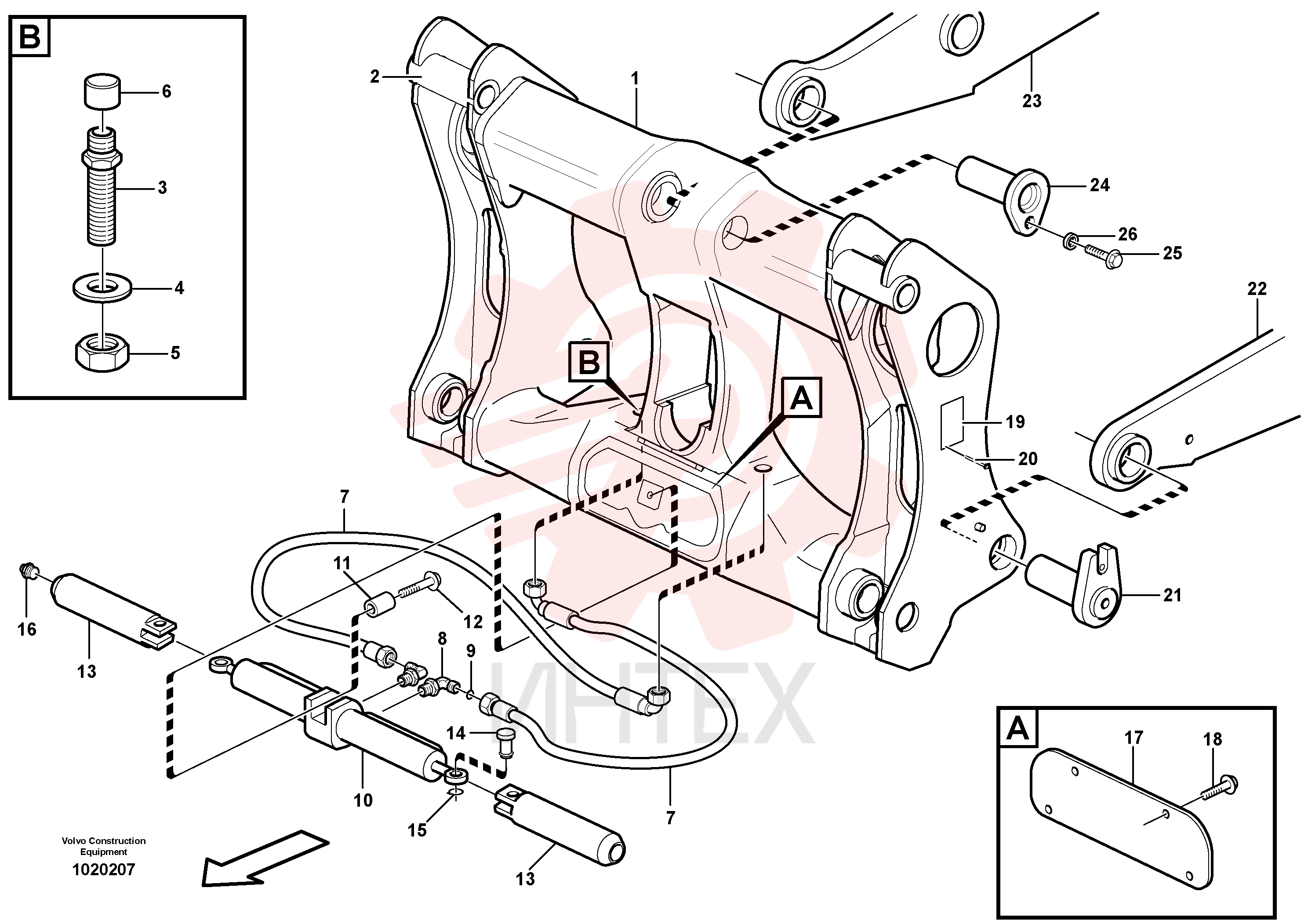 Attachment bracket VOE 15157500