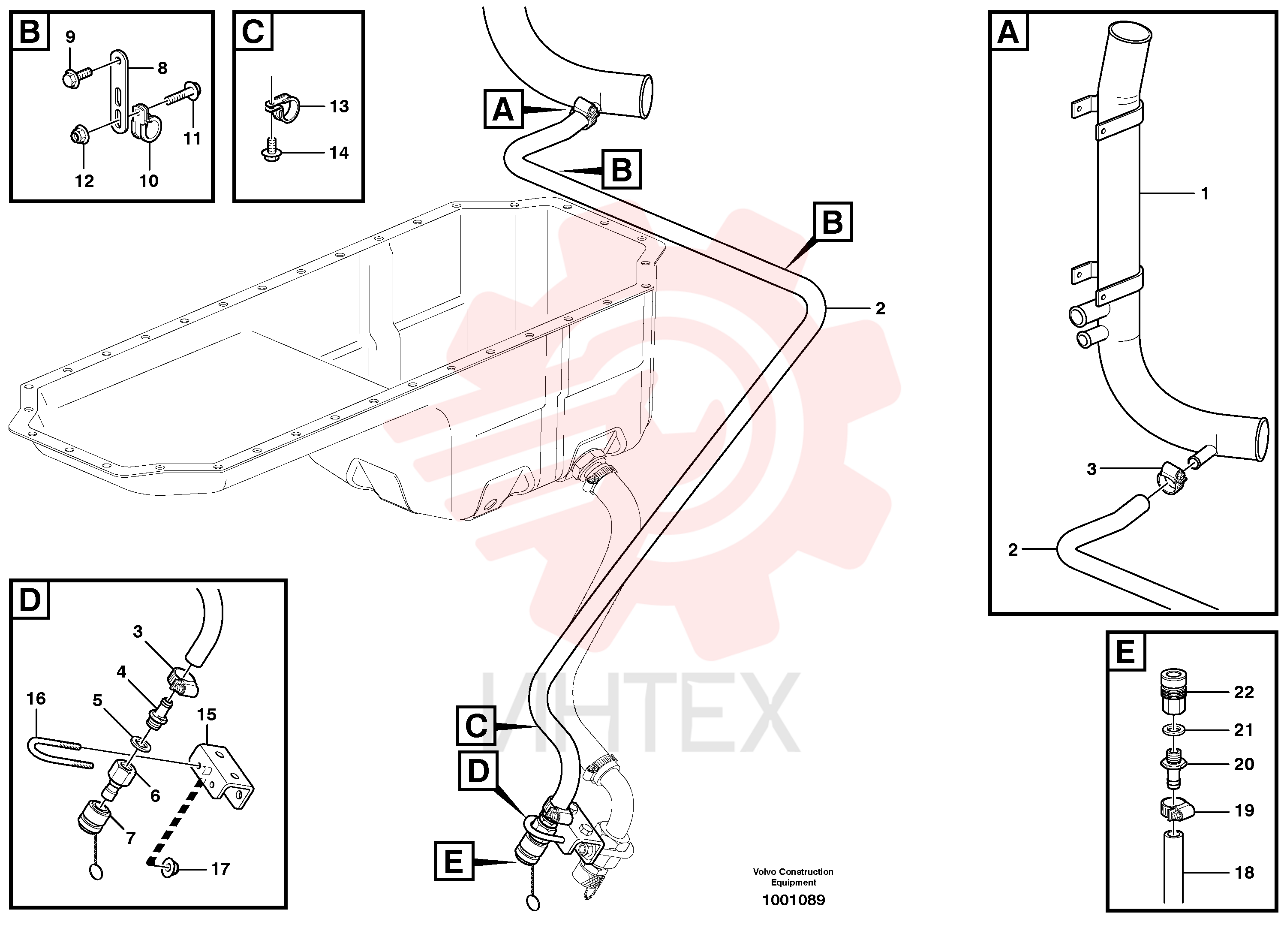 Drain hose VOE 11410447