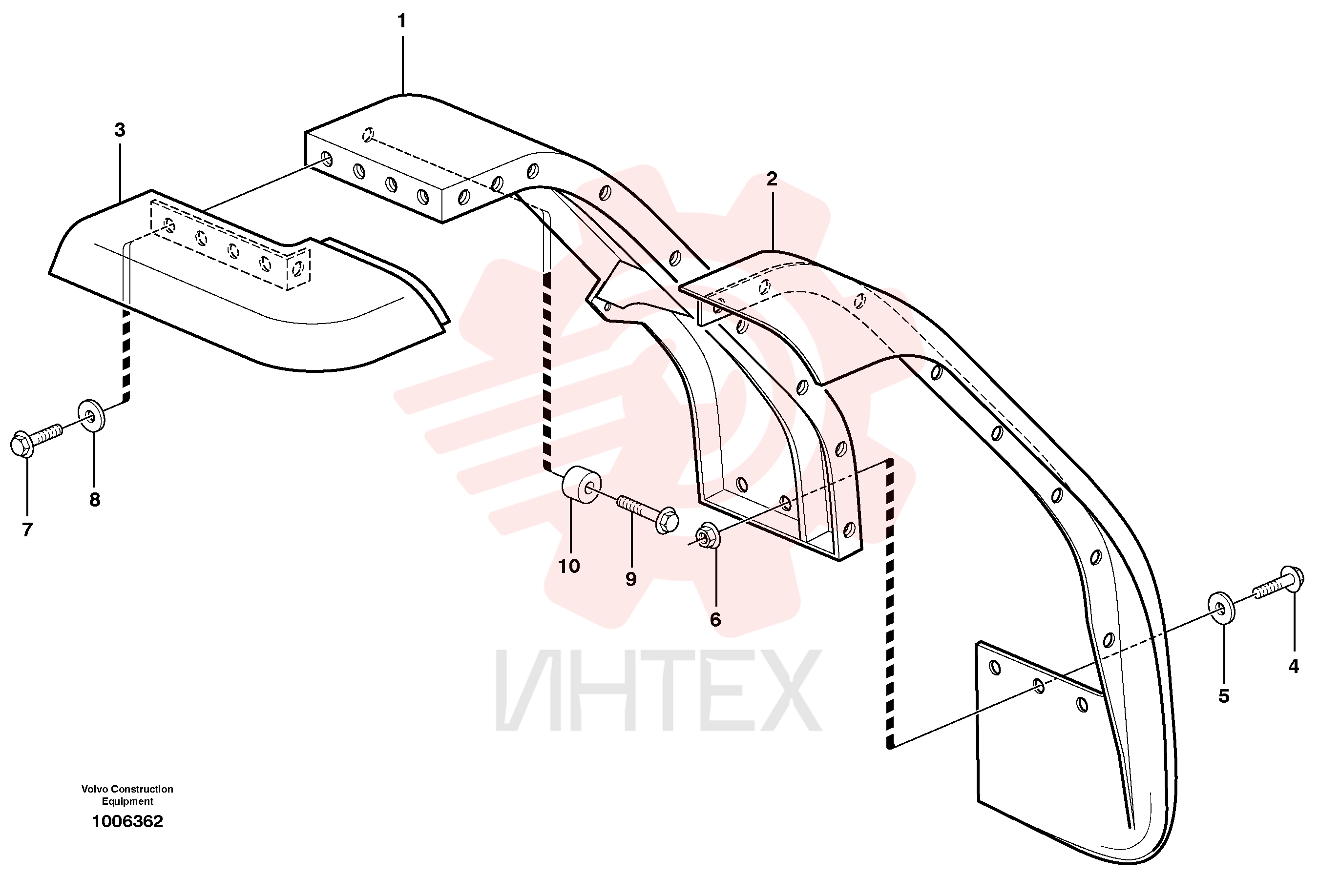 Front mudguard VOE 11400844