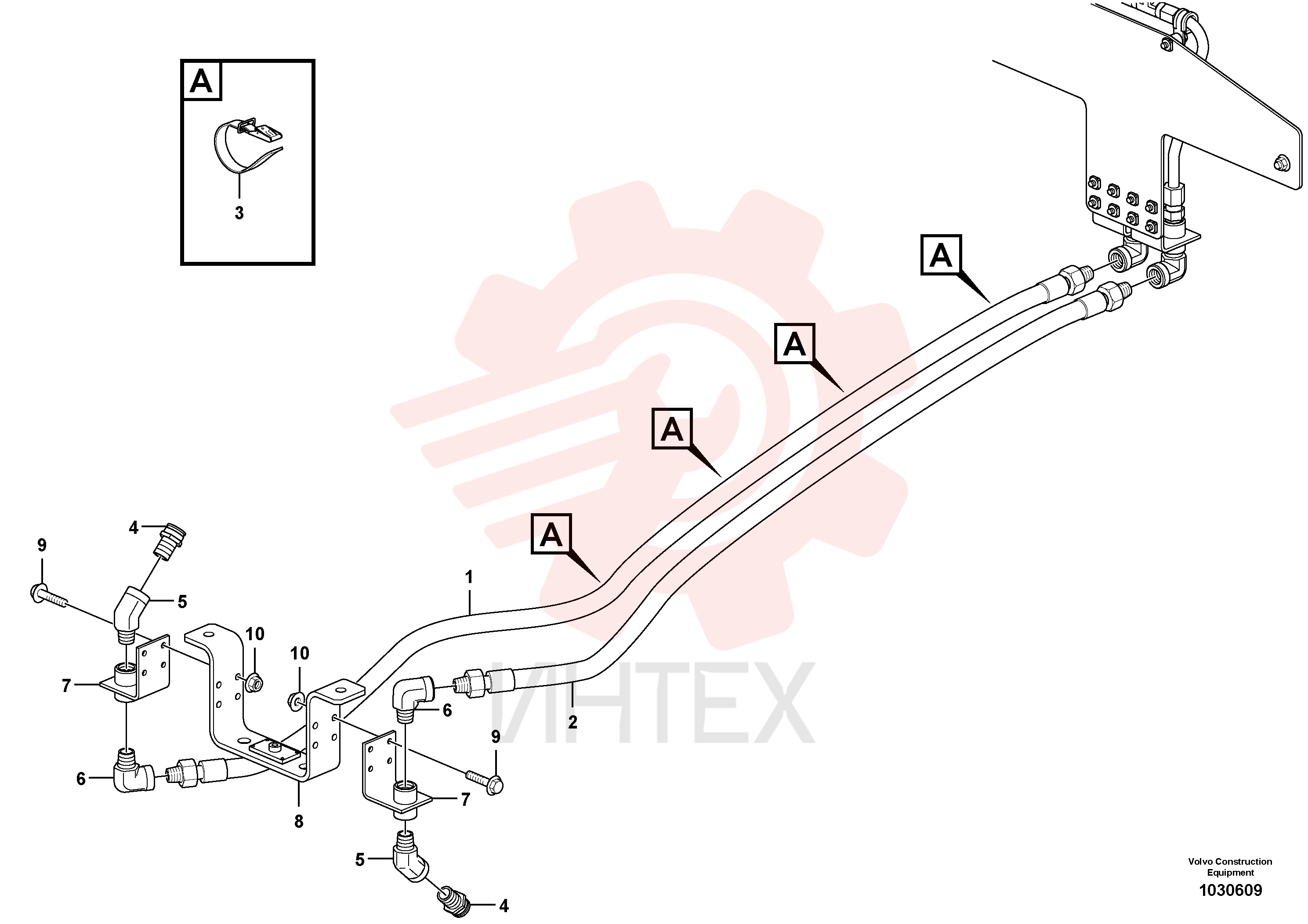 Hose assembly VOE 11301977