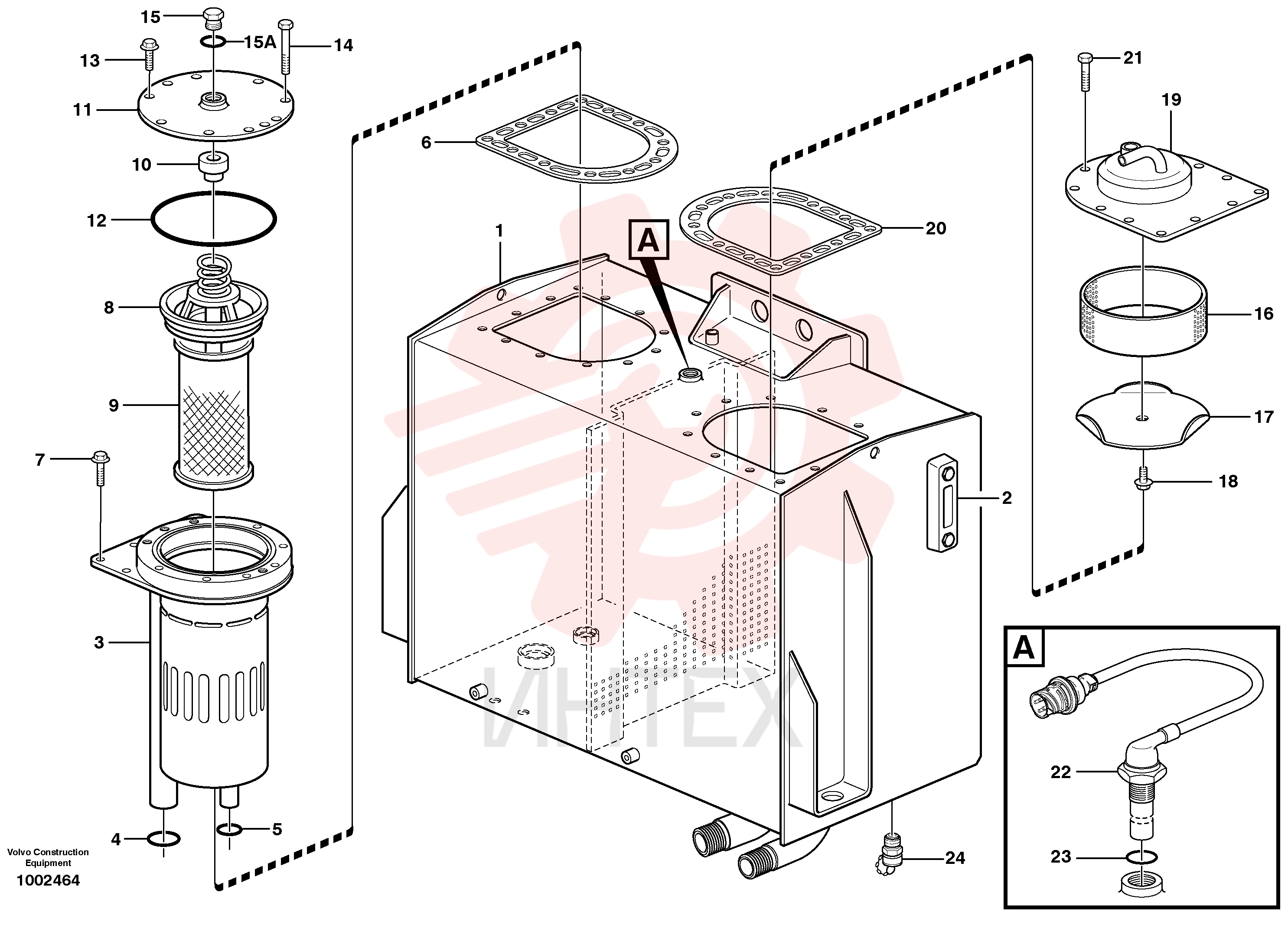 Hydr fluid tank VOE 11173792
