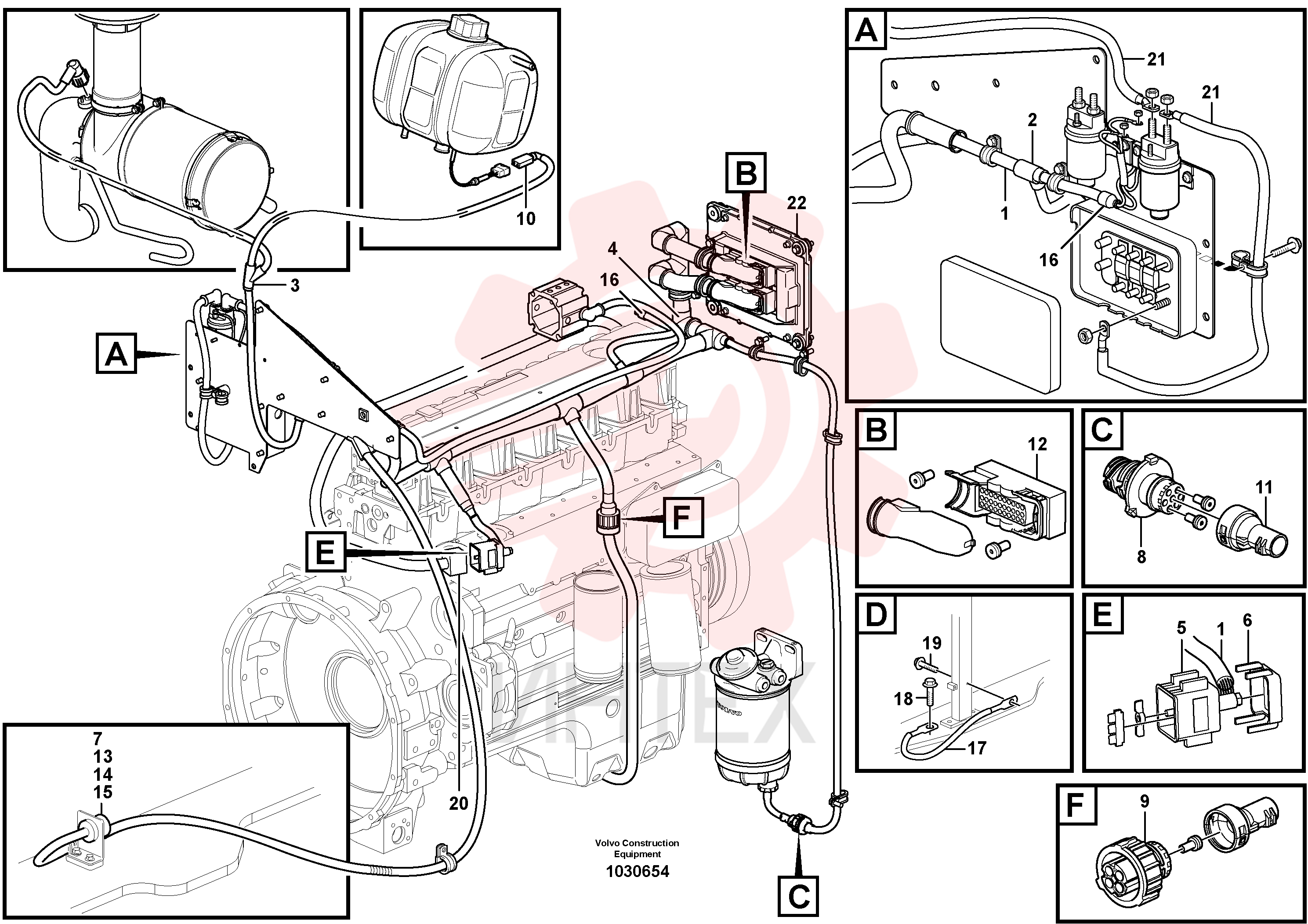 Cable harness VOE 15031727