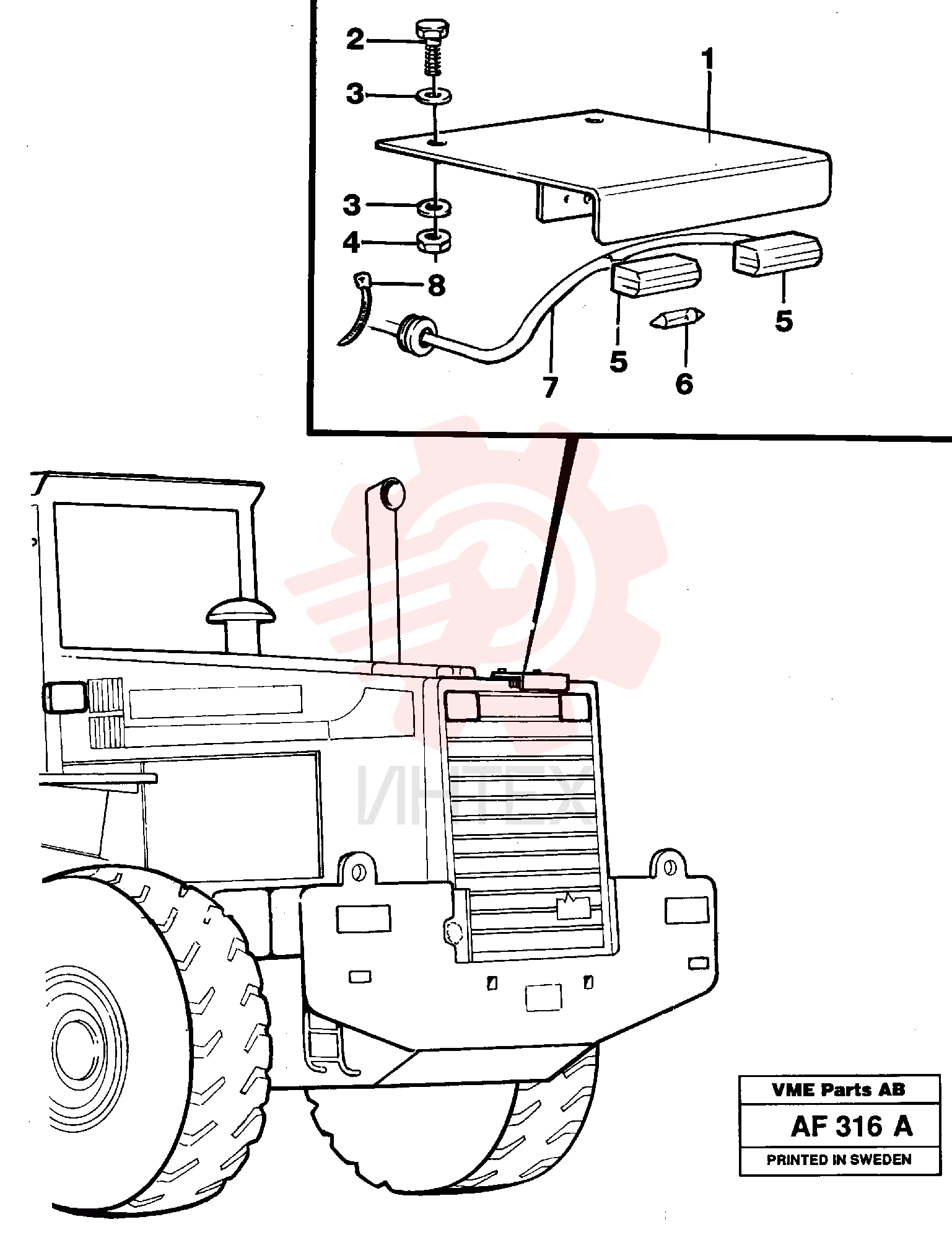 Lamp plate VOE 11025874