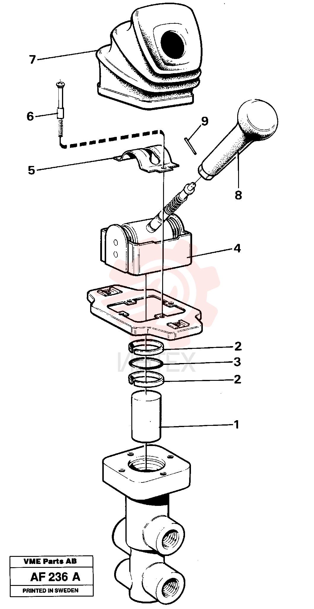 Parking brake valve VOE 11034444